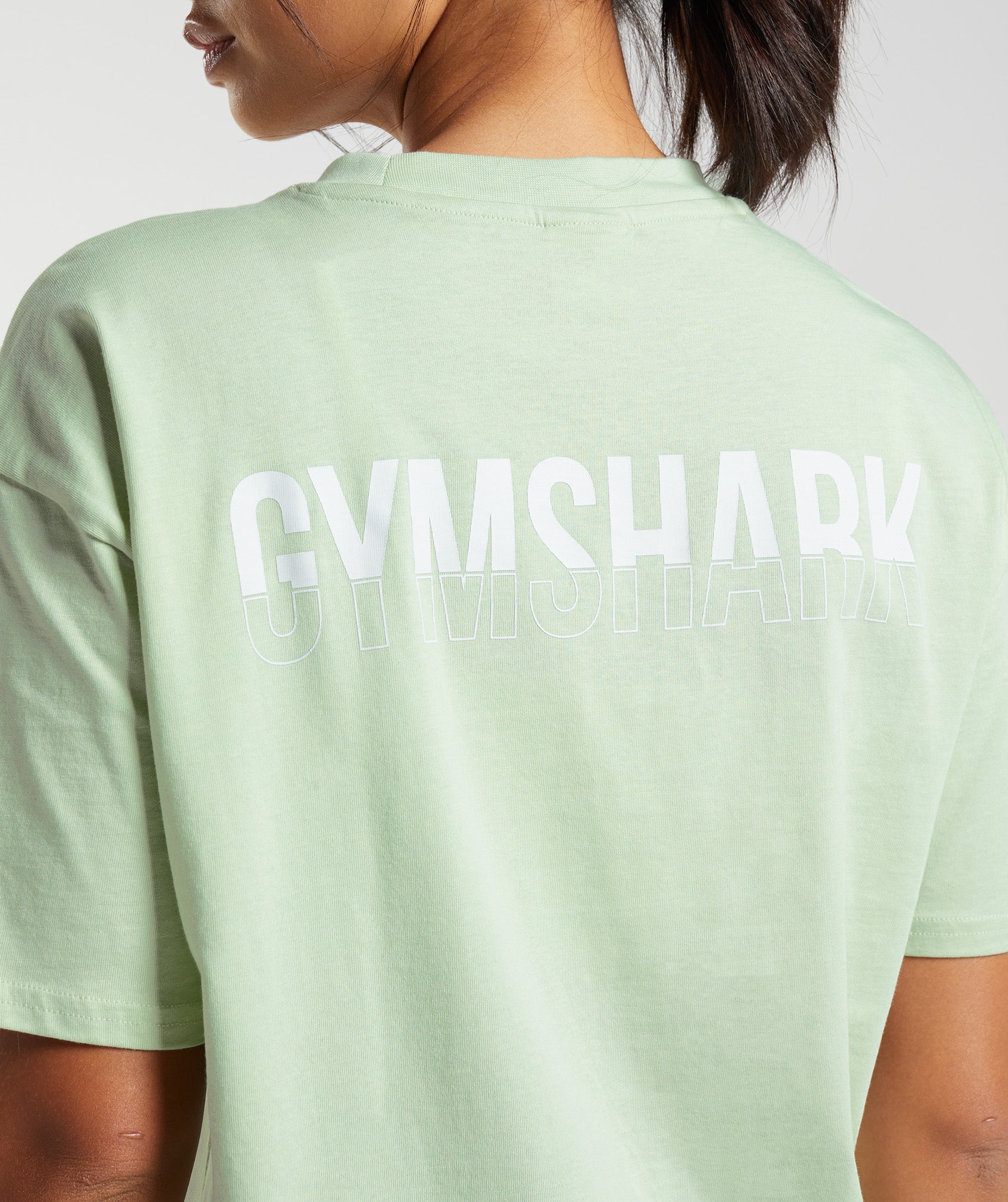 Fraction Oversized T-Shirt in Flora Green - view 3