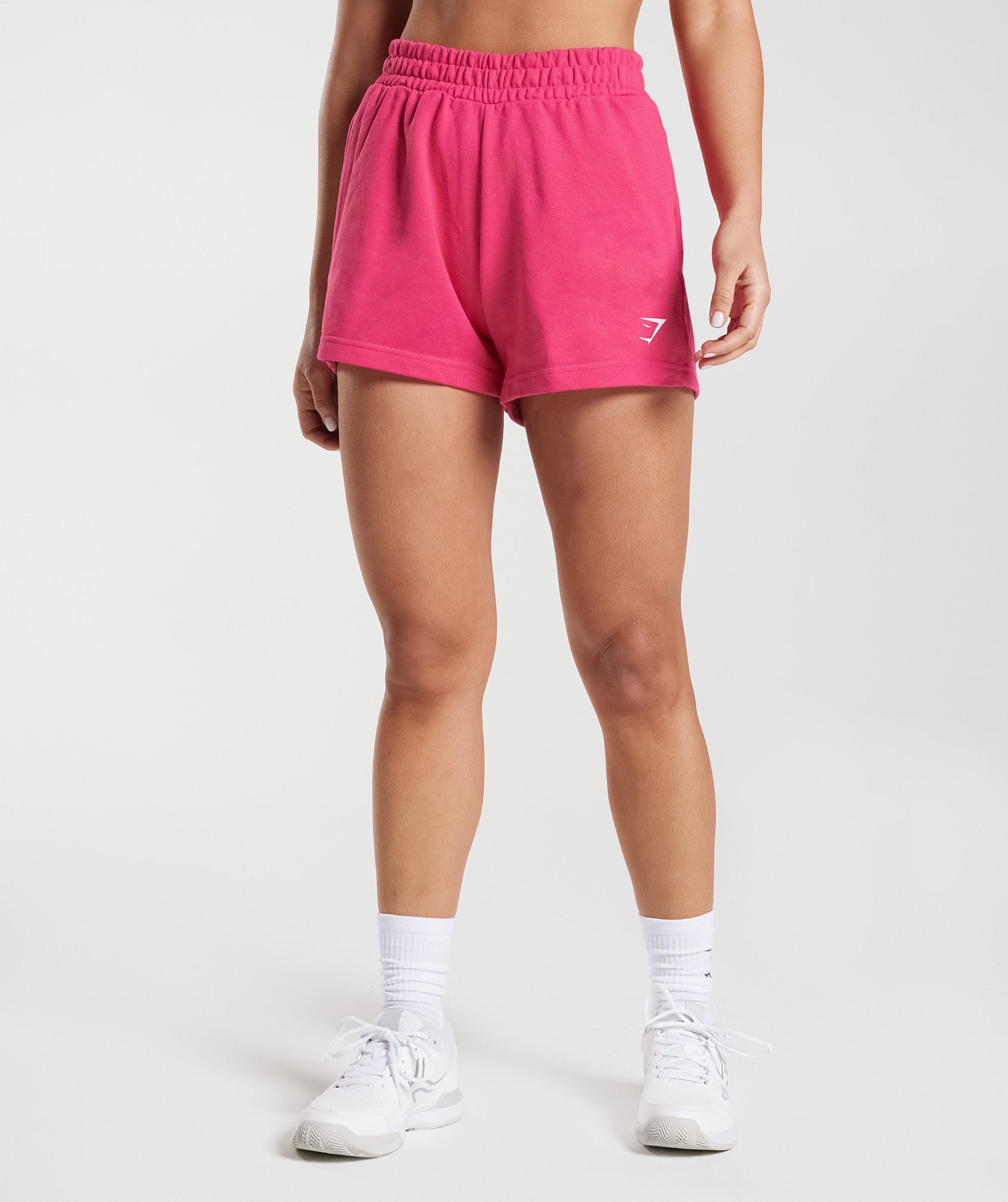Fraction Sweat Shorts in Bright Fuchsia - view 1