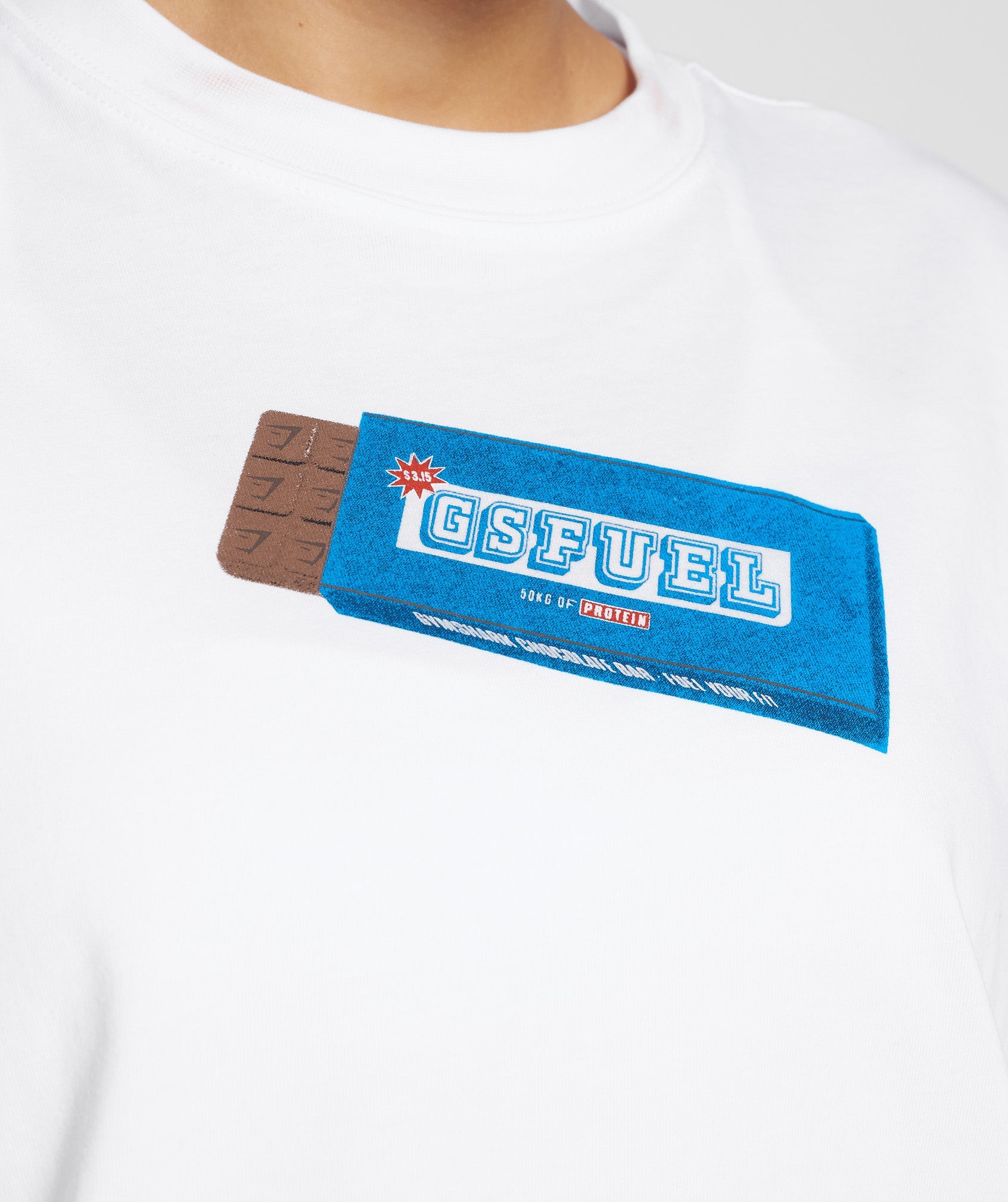 GS Fuel Oversized T-Shirt in White - view 5