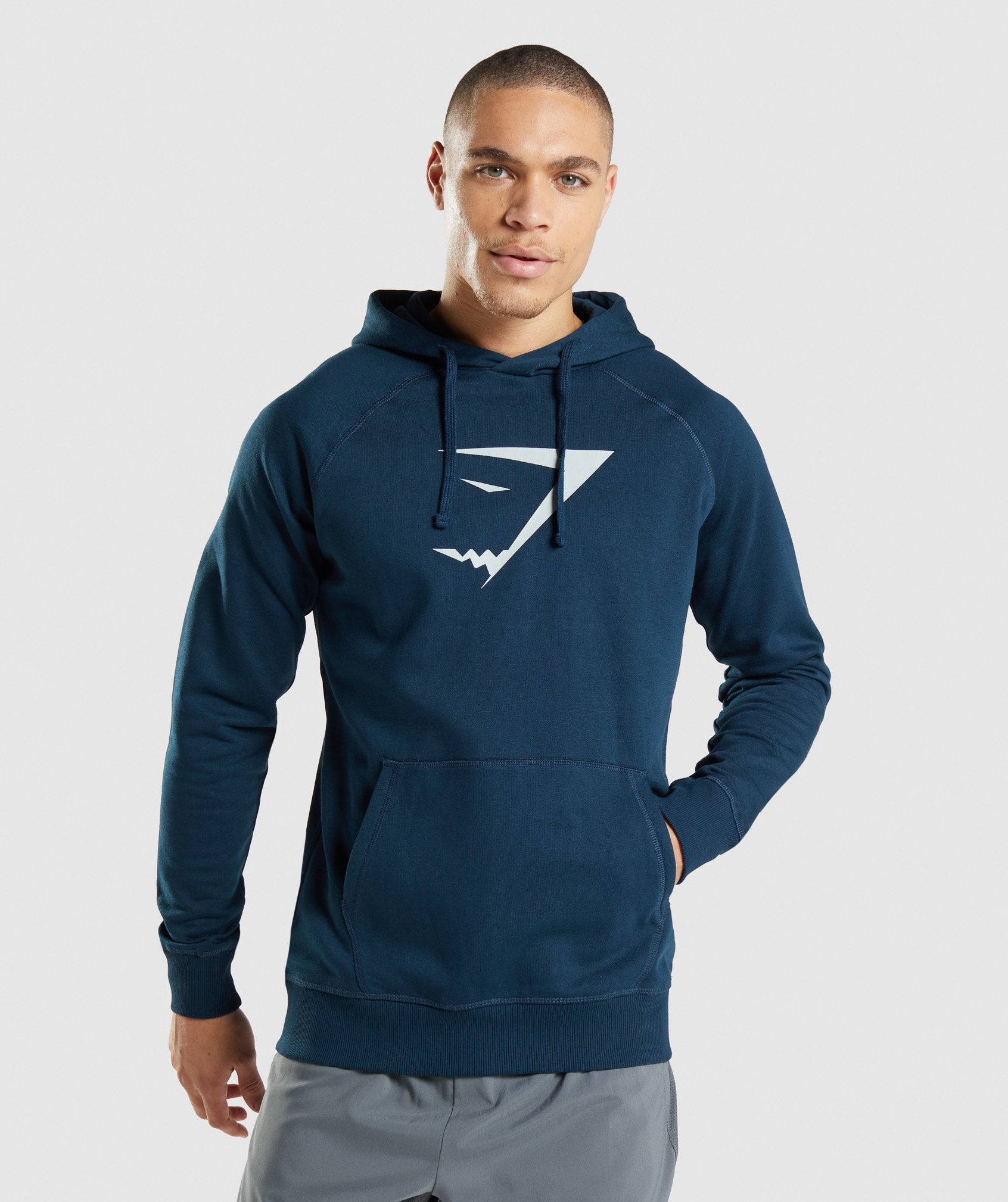 Sharkhead Infill Hoodie in Navy - view 1