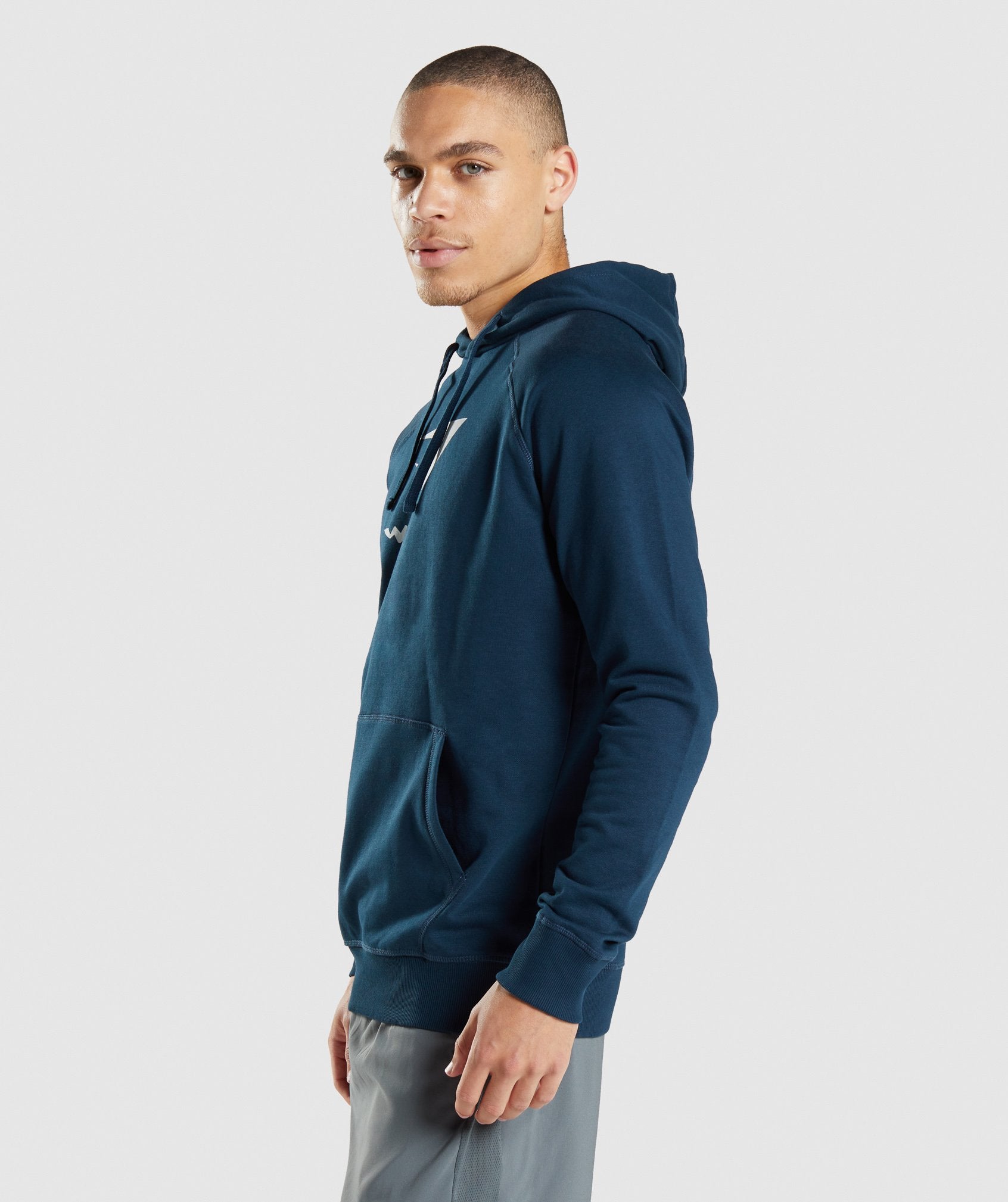 Sharkhead Infill Hoodie in Navy - view 3