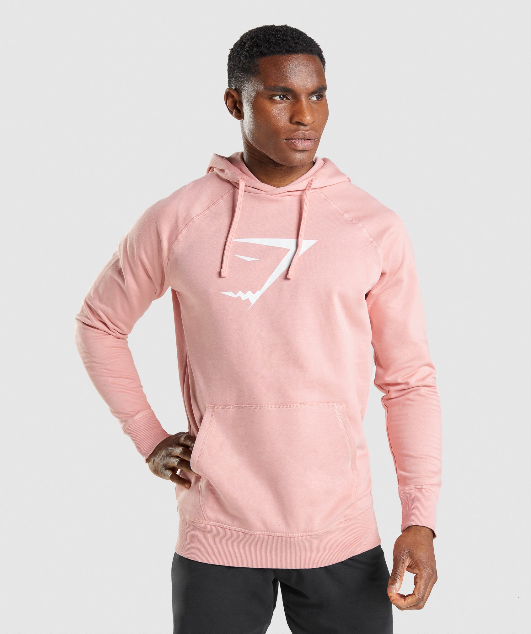 Sharkhead Infill Hoodie in Pink