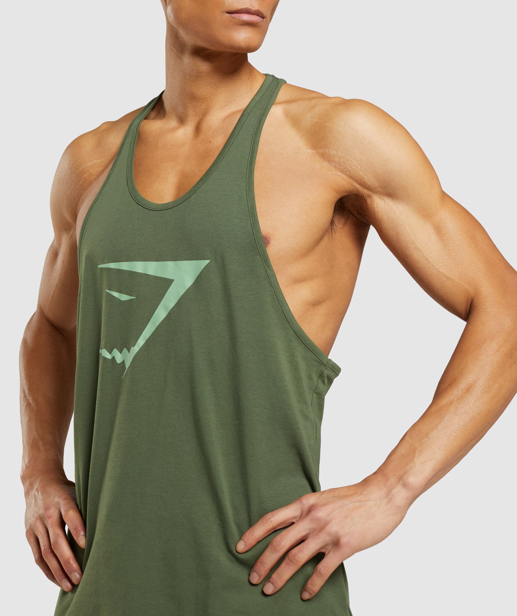 Gymshark Sharkhead Infill T-Shirt - Green