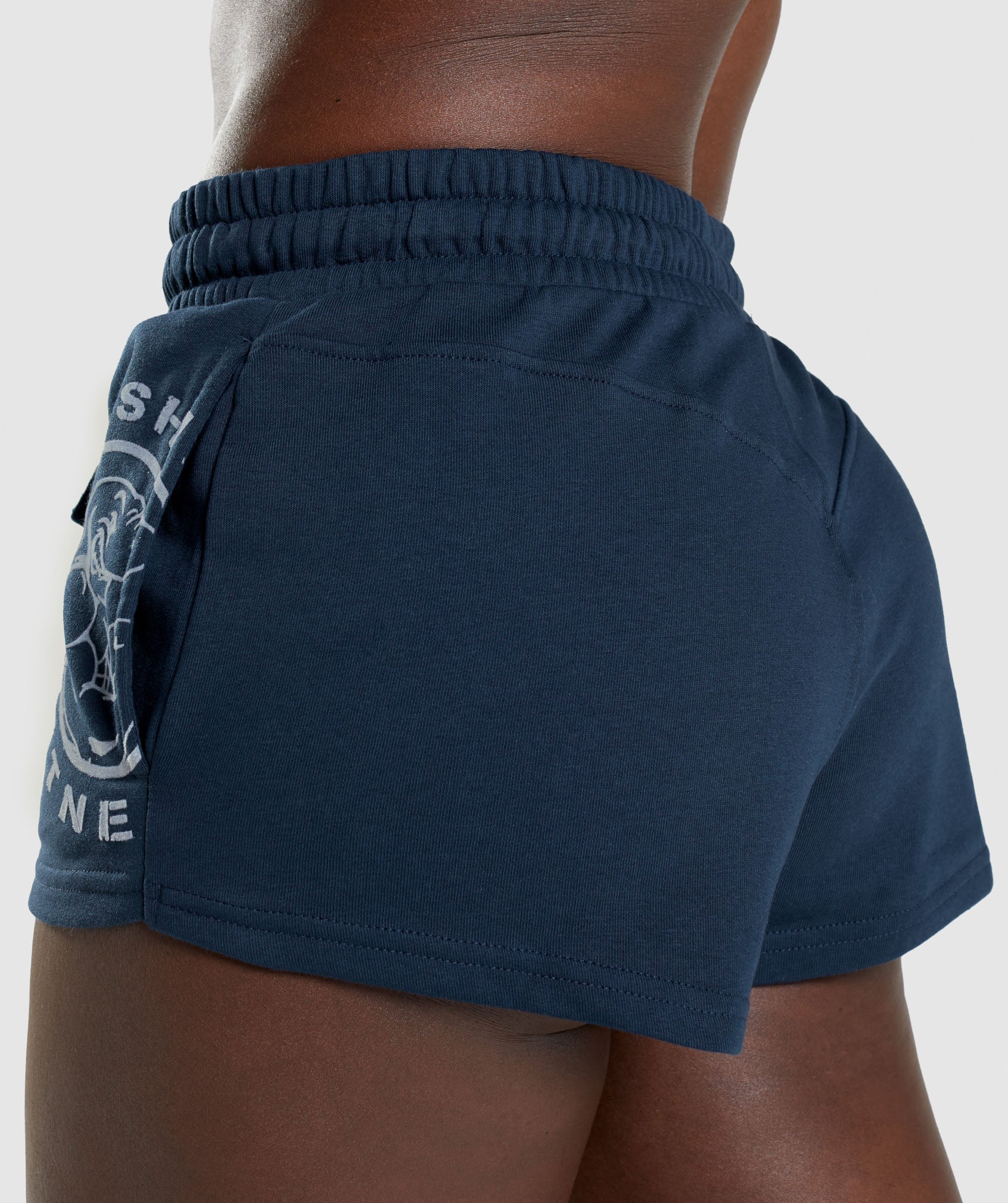 Legacy Graphic Shorts in Navy - view 5
