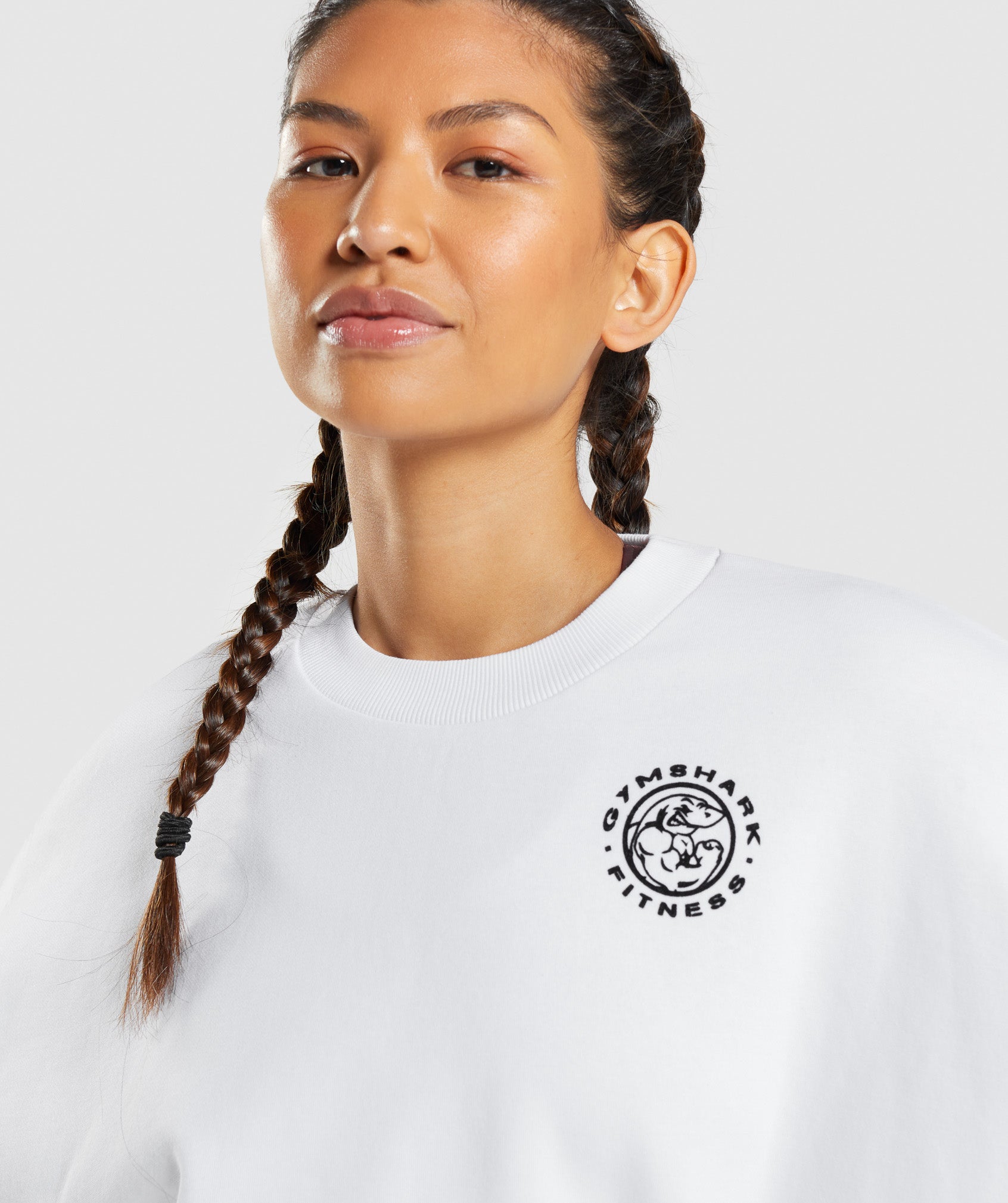 Gymshark Legacy Graphic Sweatshirt - White | Gymshark