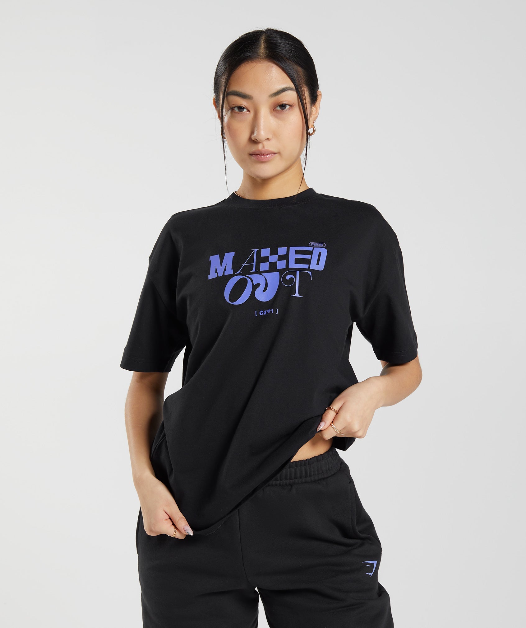 Maxed Out Oversized T-Shirt in Black - view 1