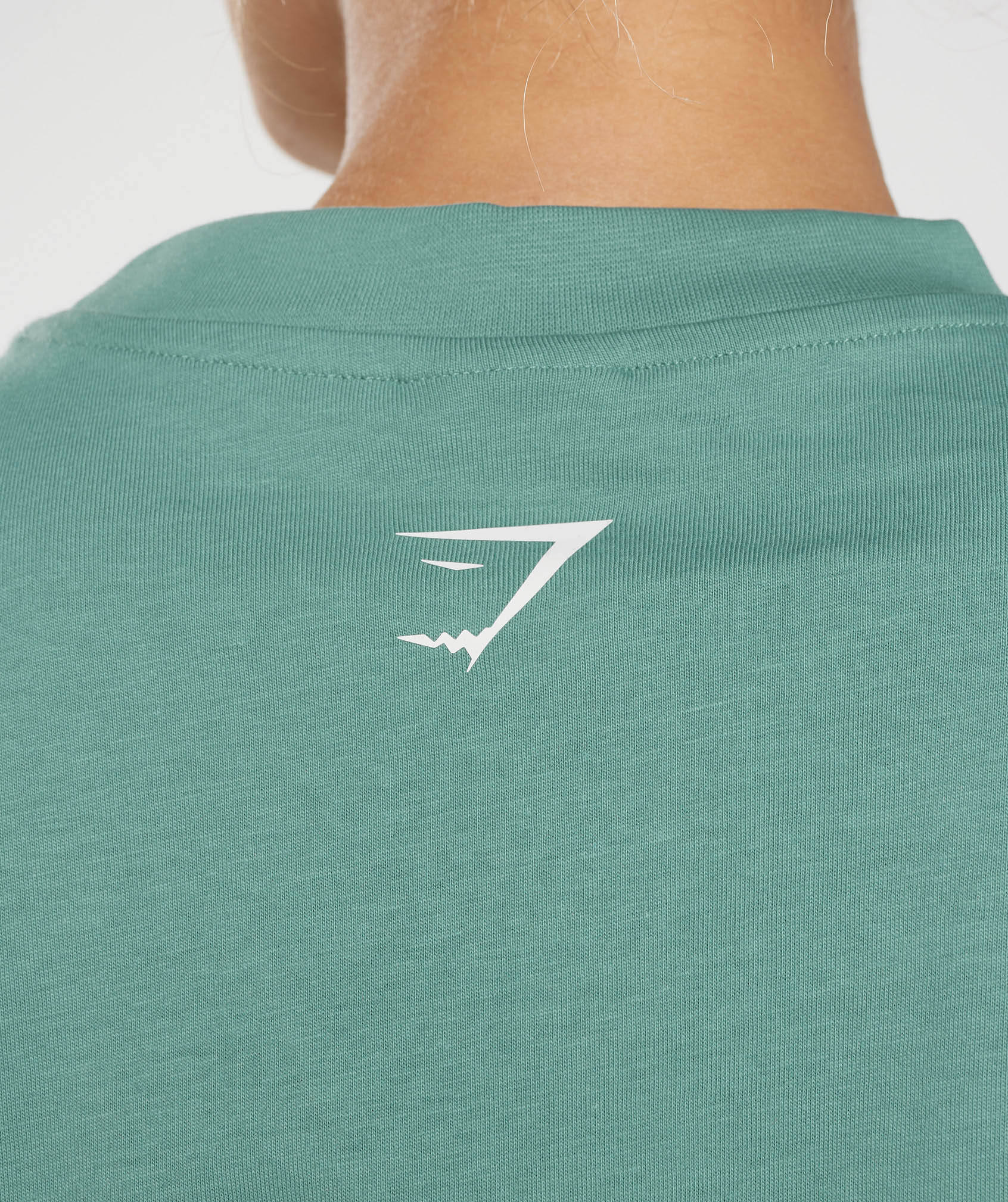 Lifting Graphic Oversized T-Shirt in Ink Teal - view 5