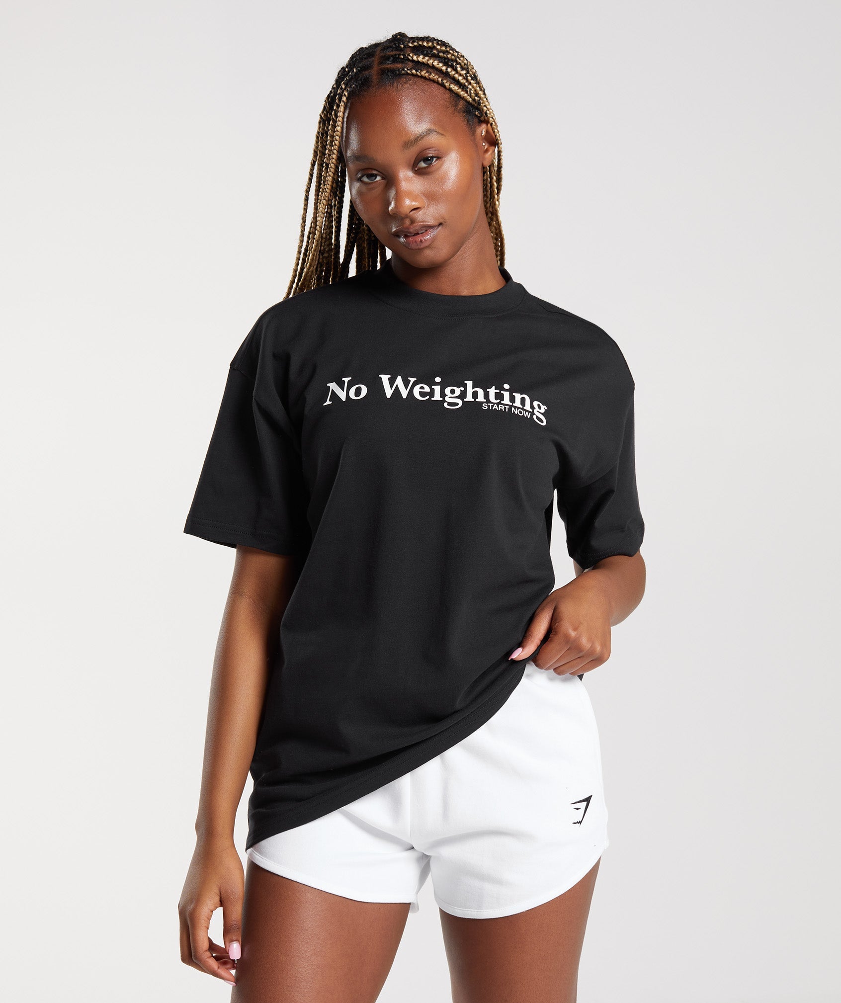 No Weighting Oversized T-Shirt in Black - view 1