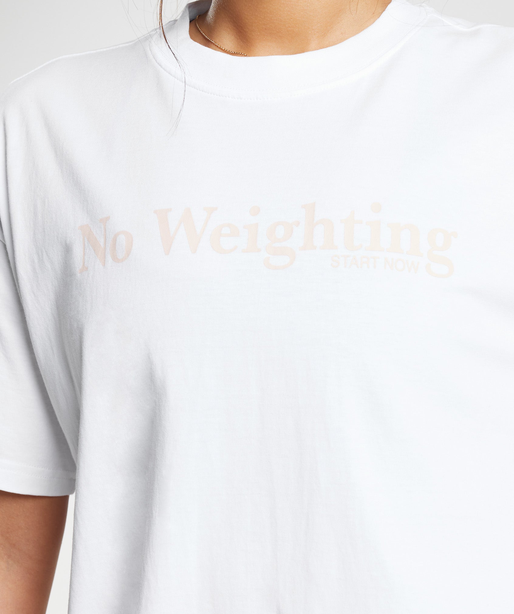 No Weighting Oversized T-Shirt in White - view 3