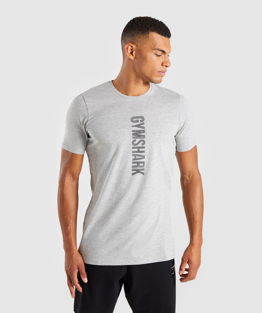 Gymshark Bold T-Shirt - Light Grey Marl 1