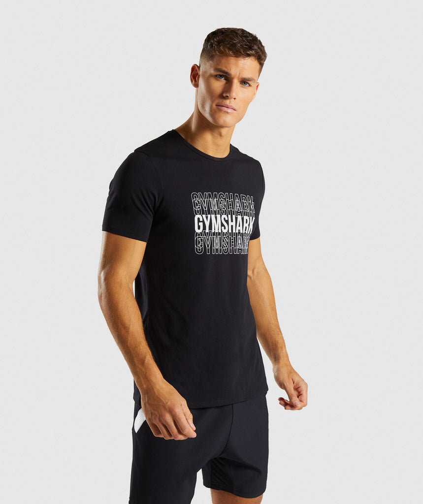 Gymshark Haze T-Shirt - Black 1