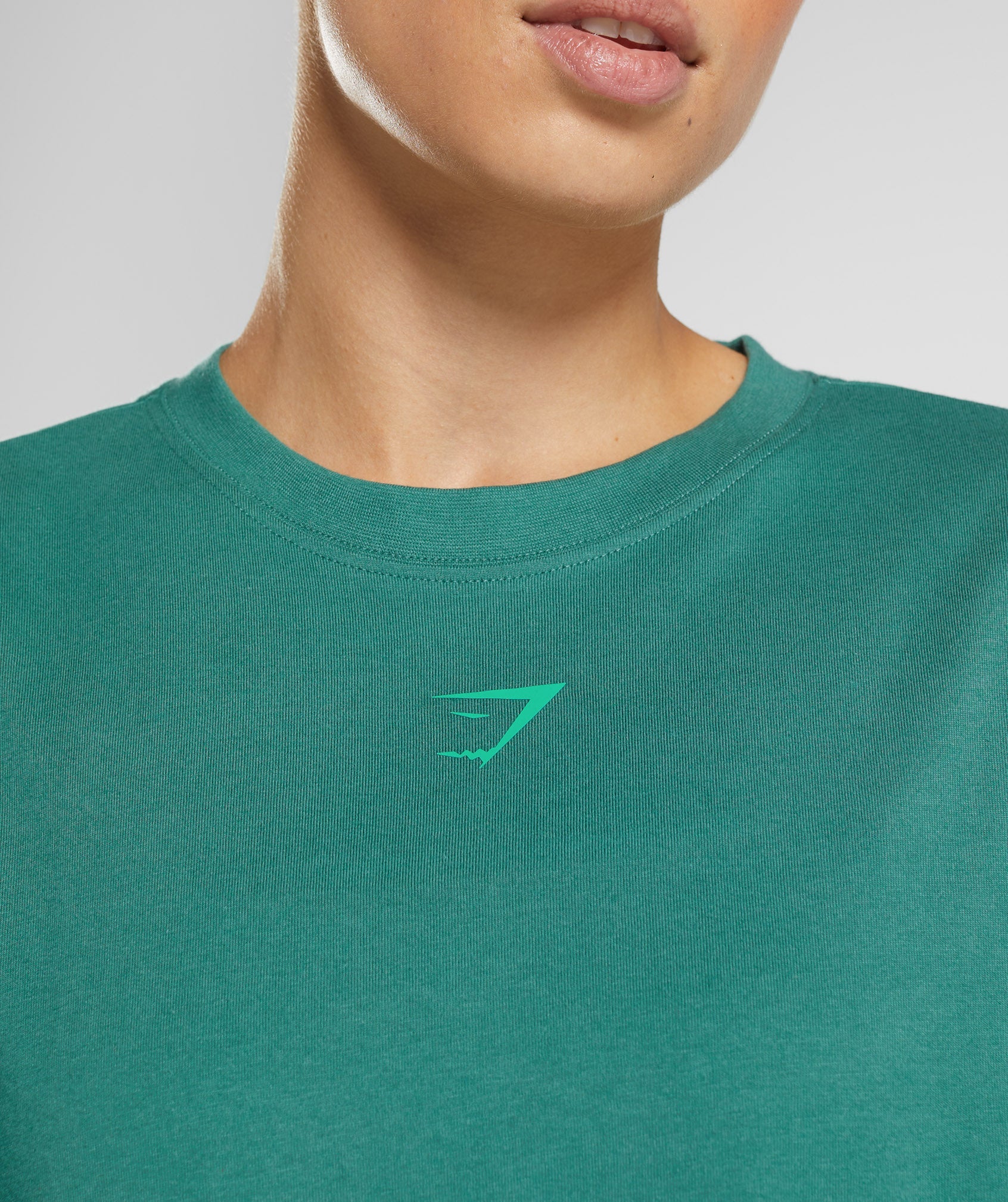 Fraction Oversized T-Shirt in Hoya Green - view 4