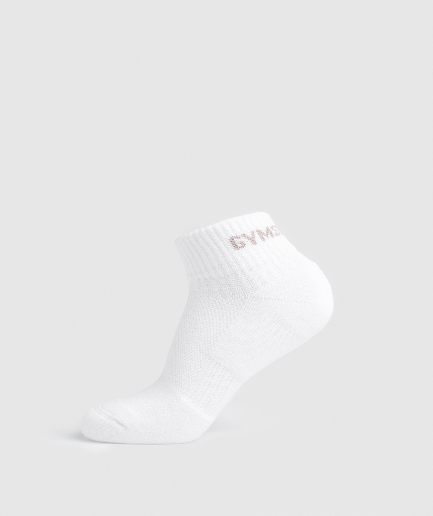 Jacquard Quarter Socks 3pk in Olive/White/Modern Blush Pink - view 5