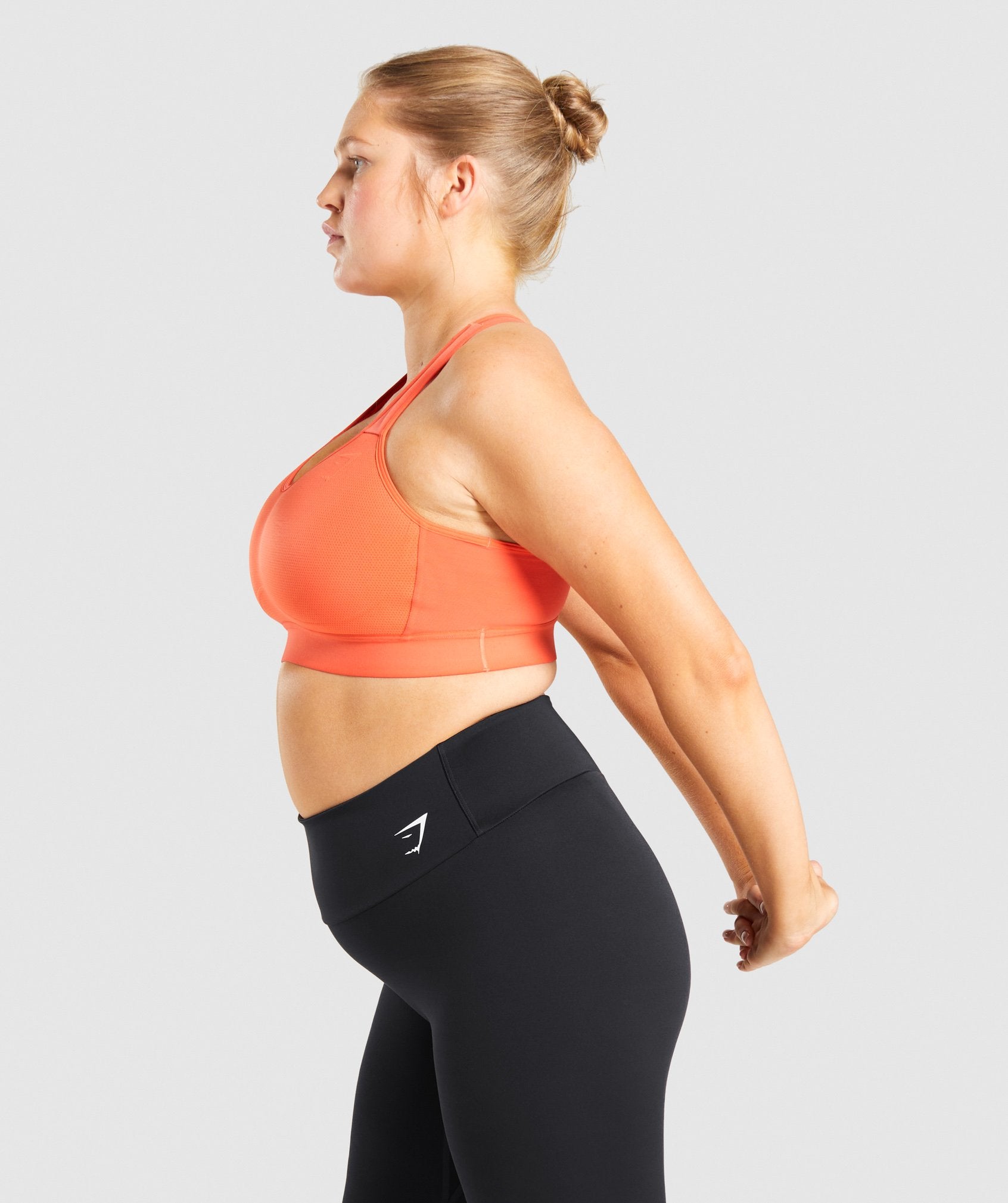 Lightweight High Support Sports Bra in Orange