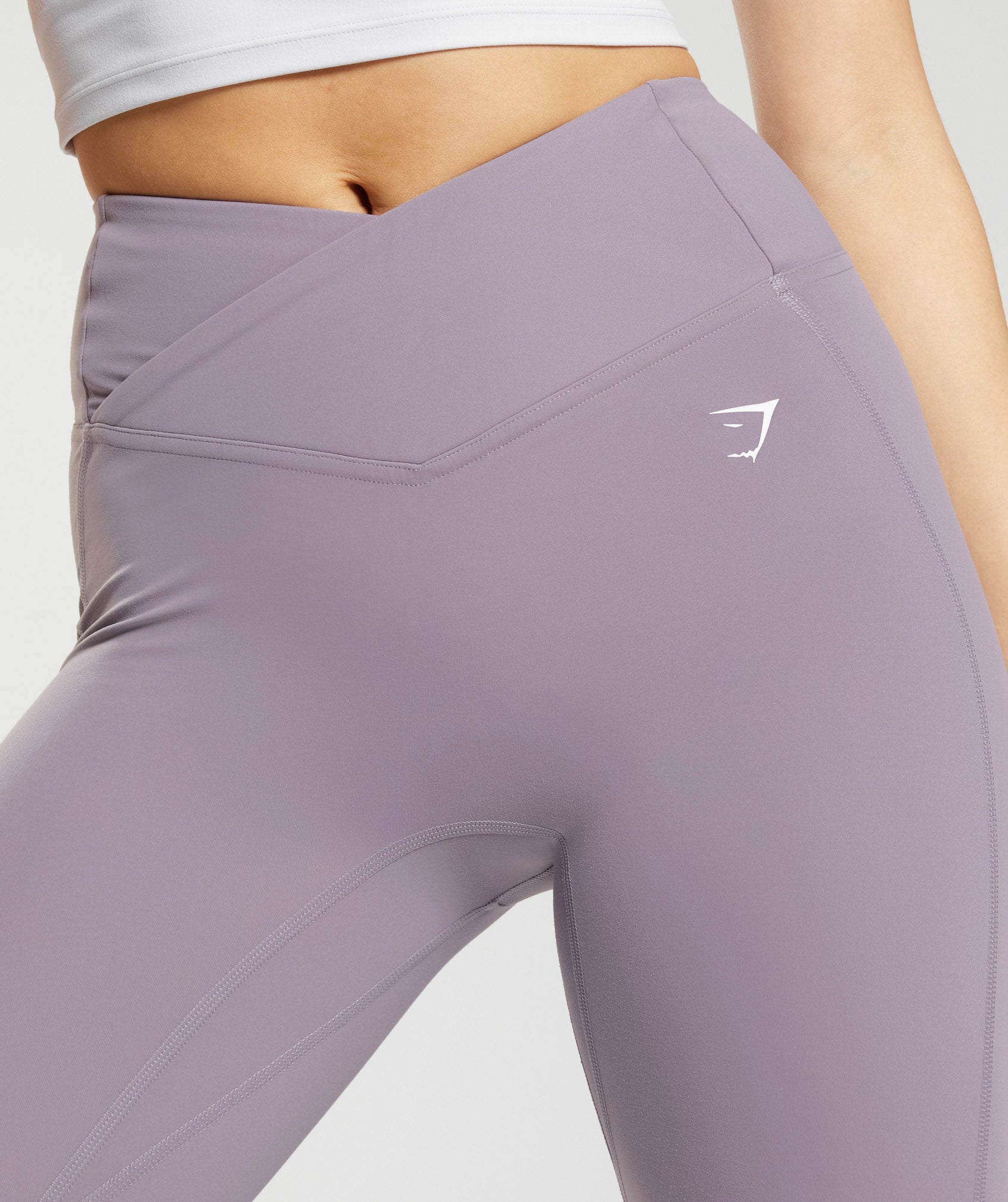 Crossover Leggings in Slate Lavender - view 5