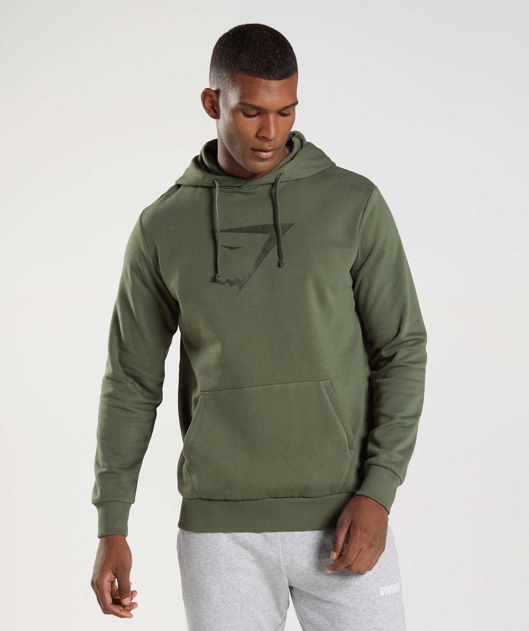 Sharkhead Infill Hoodie in Core Olive - view 1