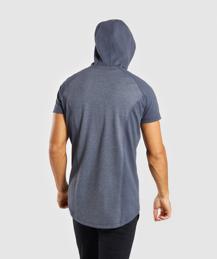 Gymshark Jacquard Pullover - Aegean Blue Marl 2