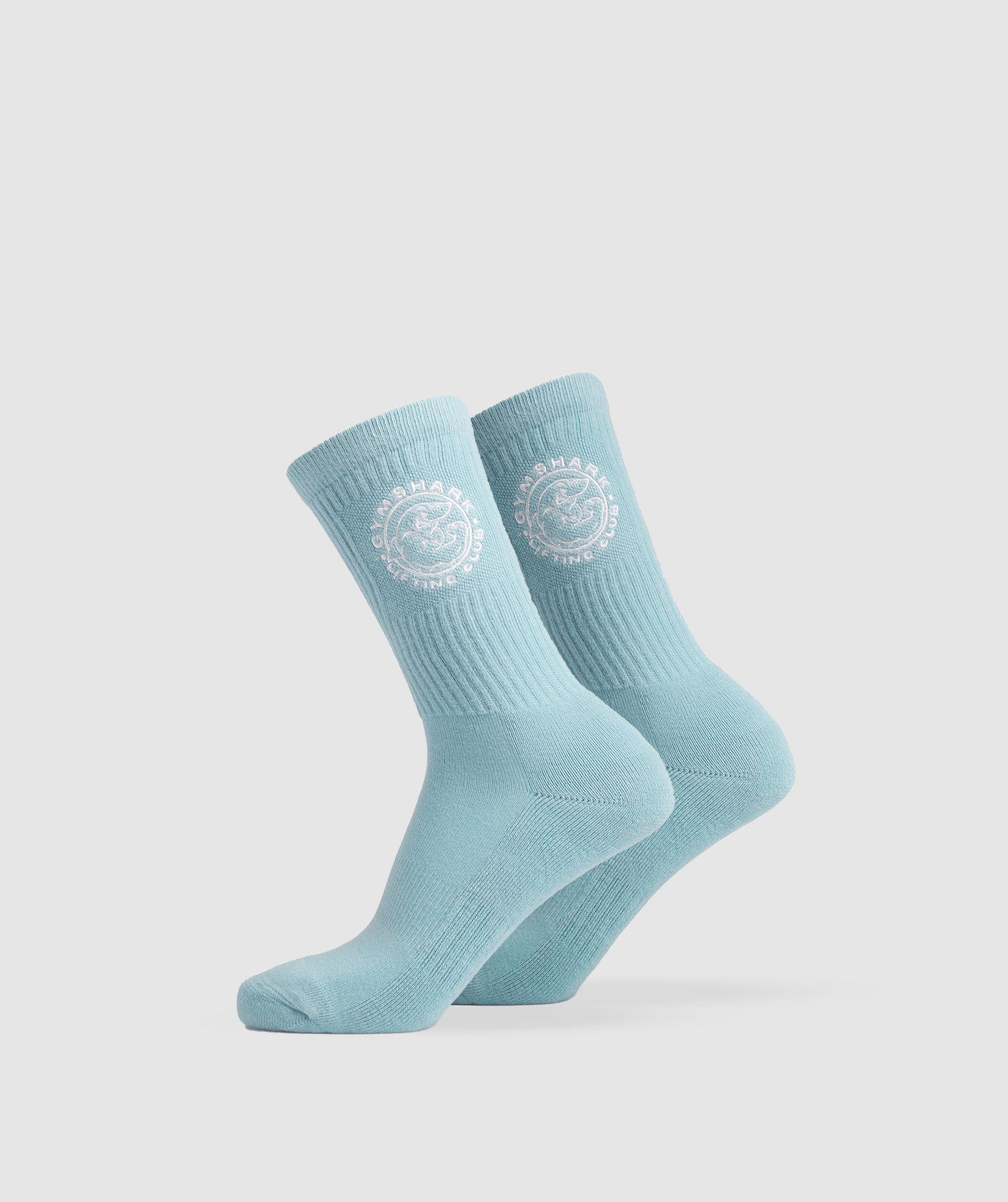 Legacy Crew Socks 2pk in Iceberg Blue/White - view 1