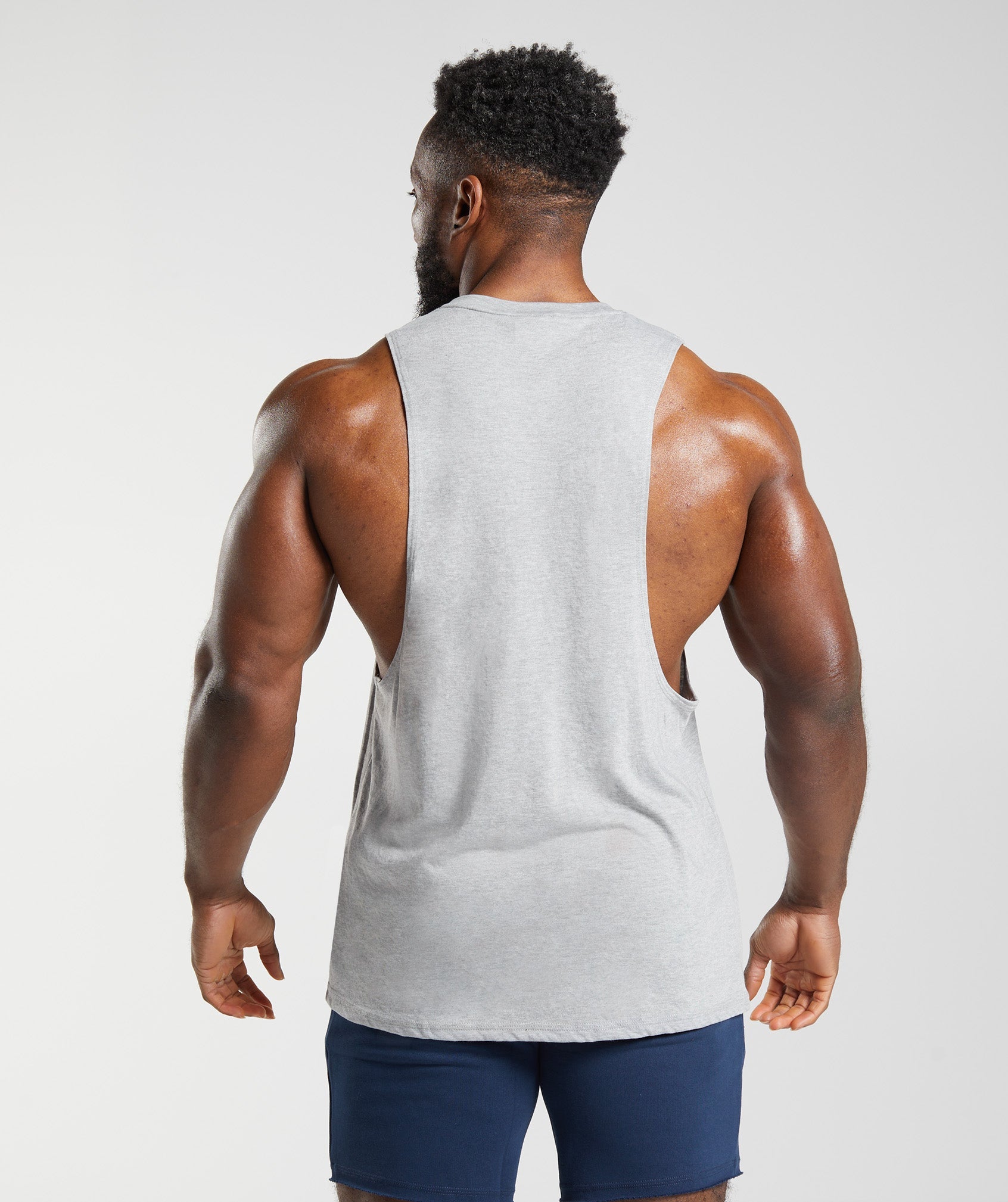 Legacy Drop Arm Tank in Light Grey Core Marl - view 2