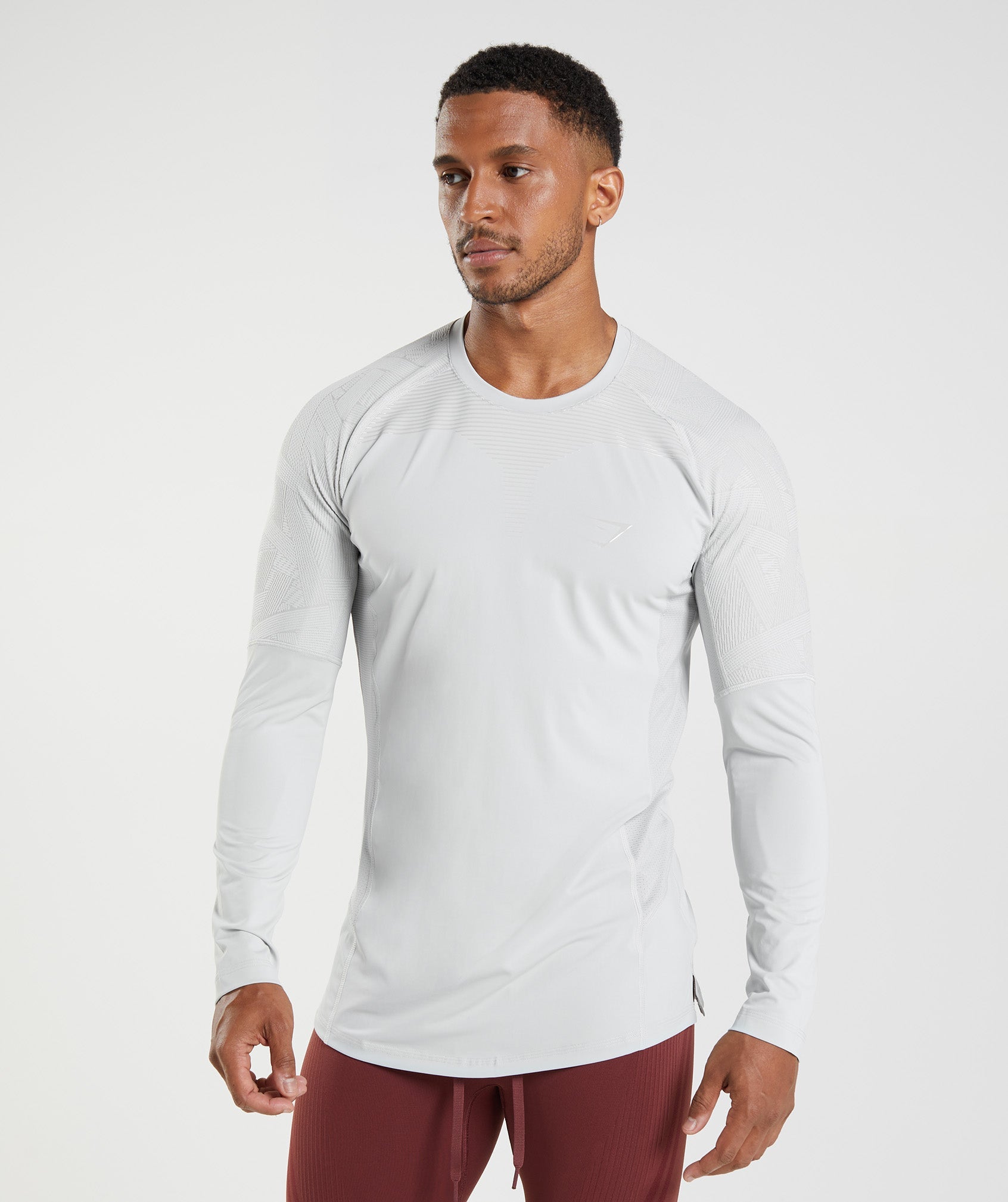 Form Long Sleeve T-Shirt in Light Grey - view 1