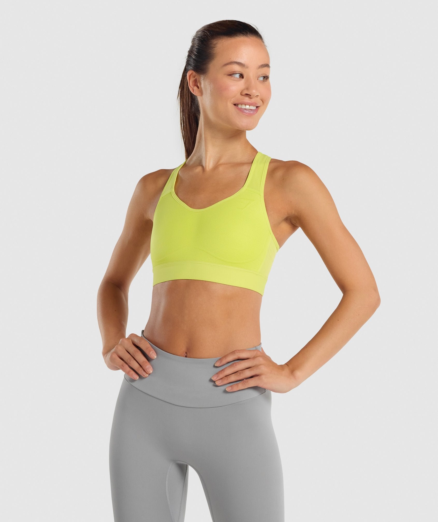 Lightweight High Support Sports Bra in Yellow - view 1
