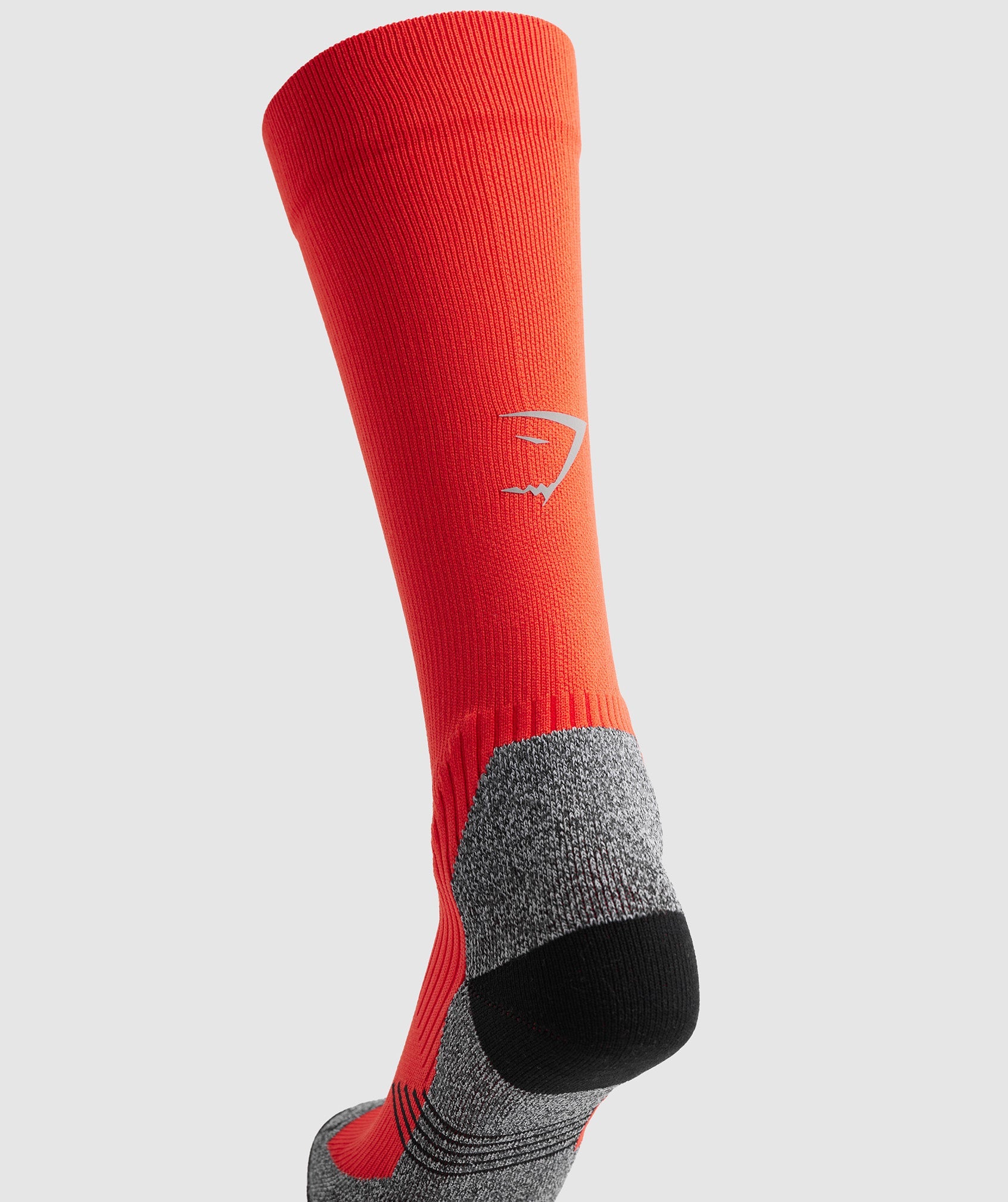 Long Performance Socks in Papaya Orange - view 2