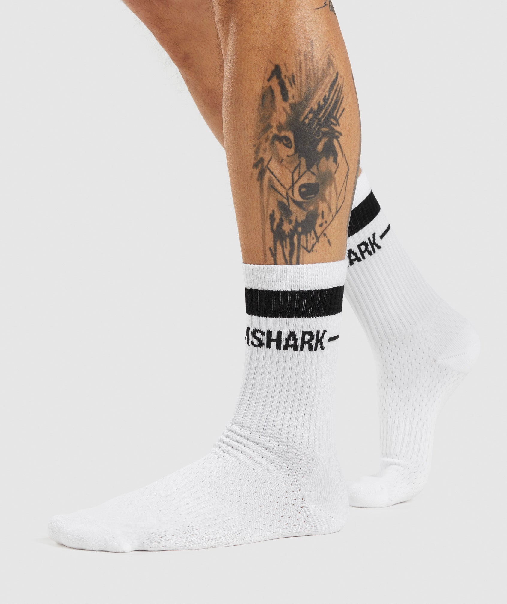 Crew Socks 1pk in White - view 1