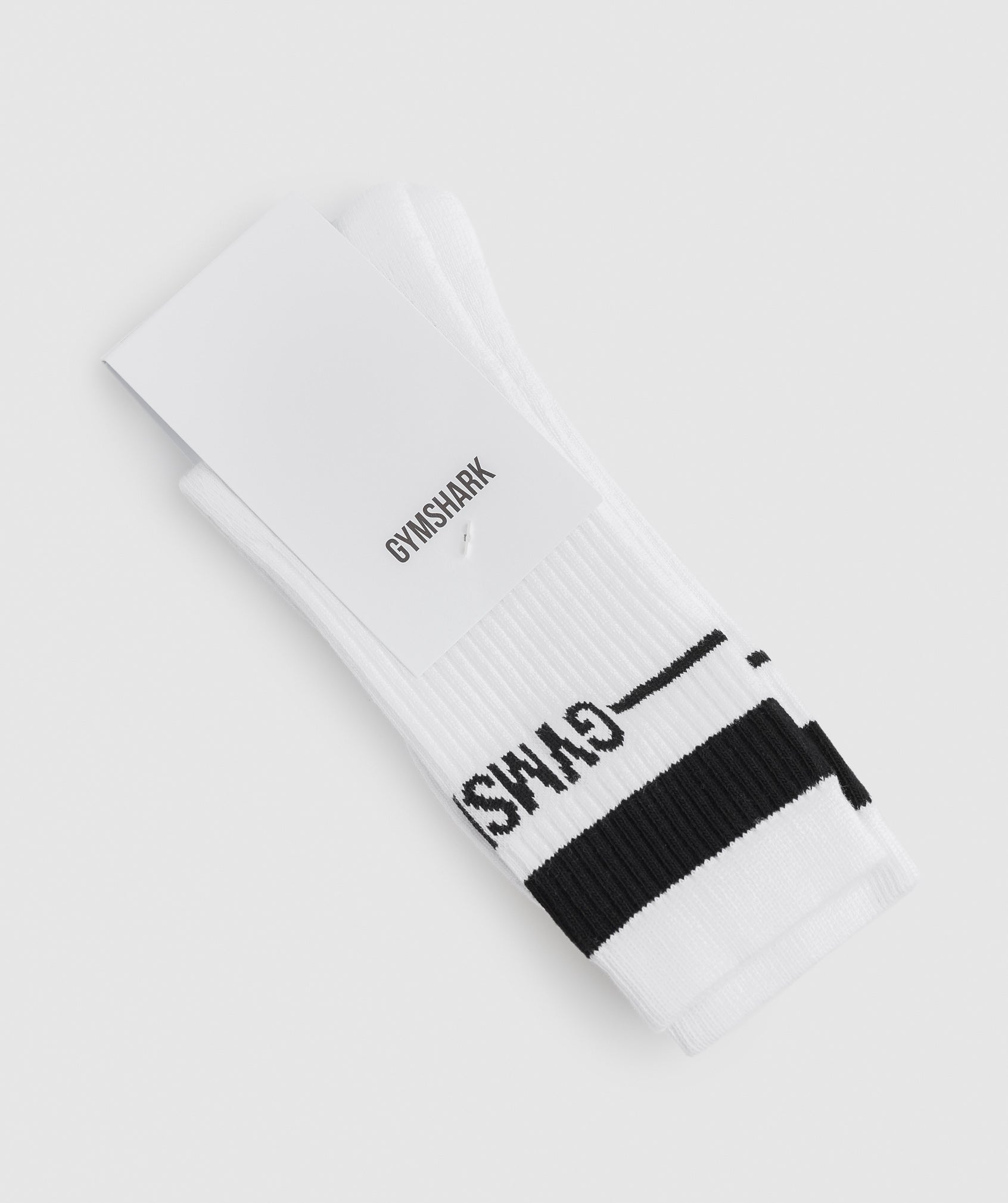 Crew Socks 1pk in White - view 2