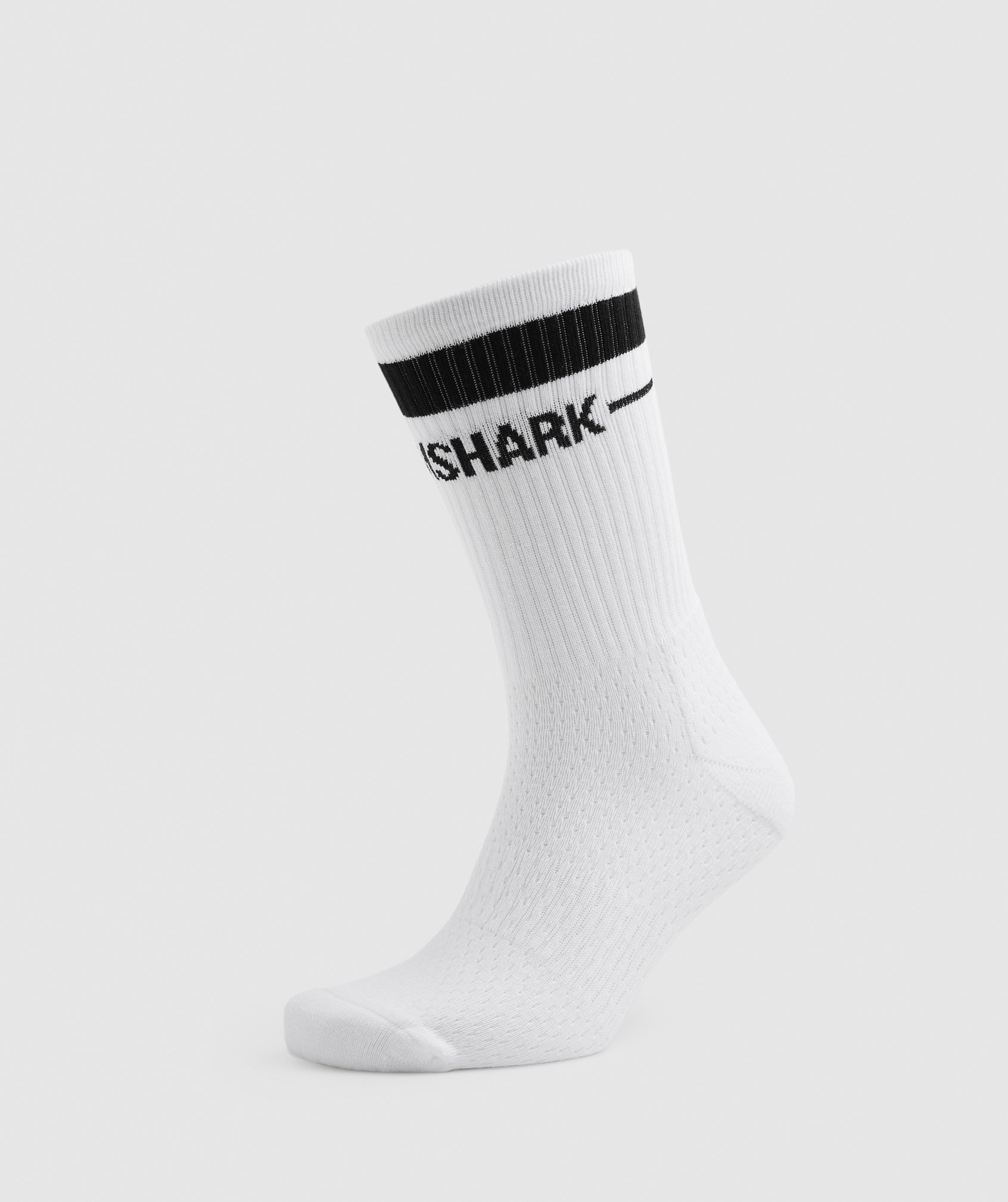 Crew Socks 1pk in White - view 4