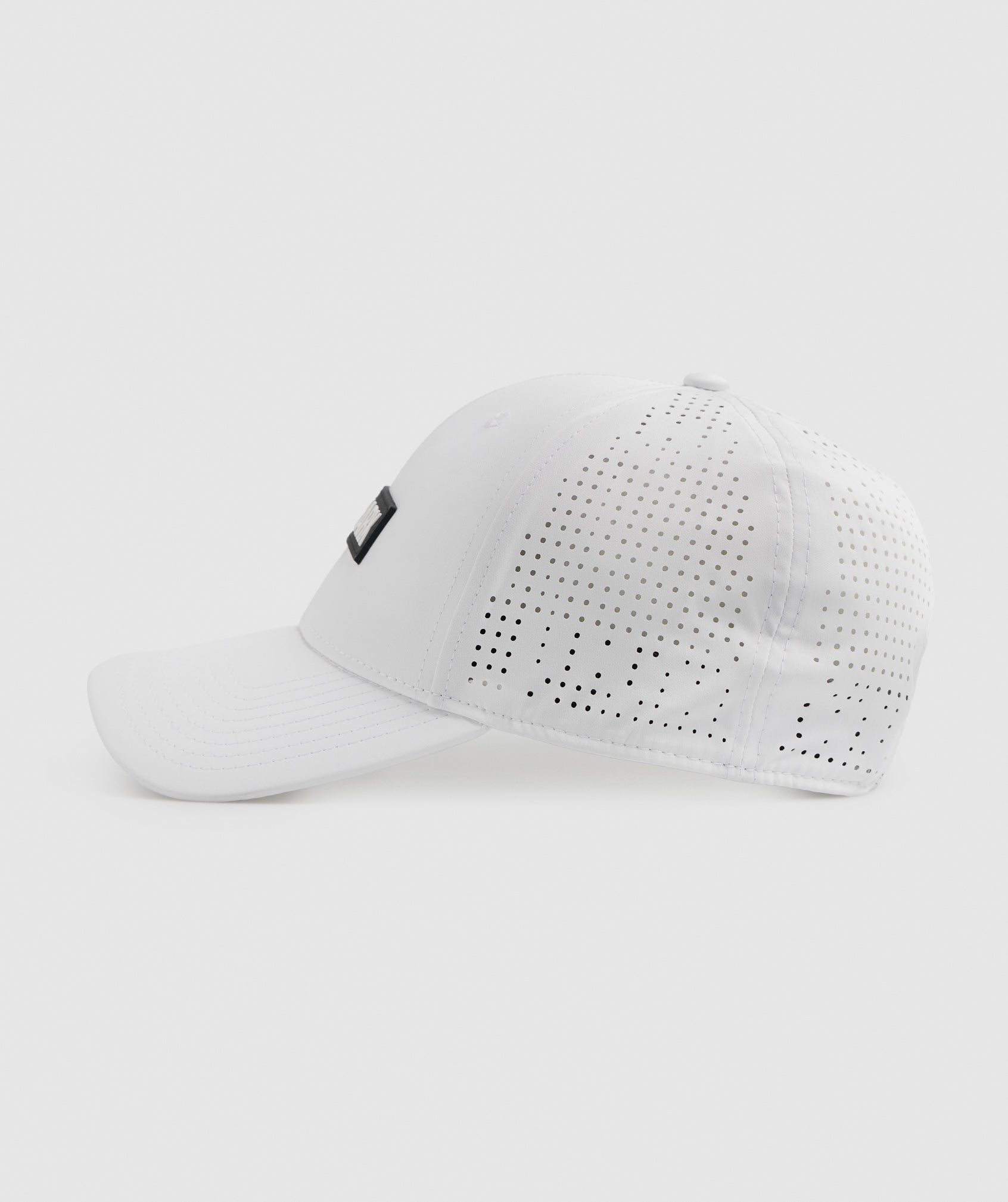 Mesh Snapback in White