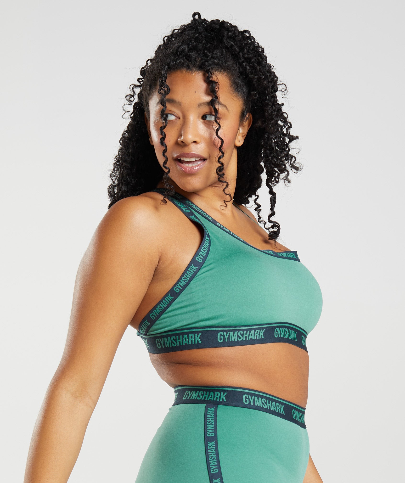 Strike Sports Bra in Alpine Green/Navy - view 3