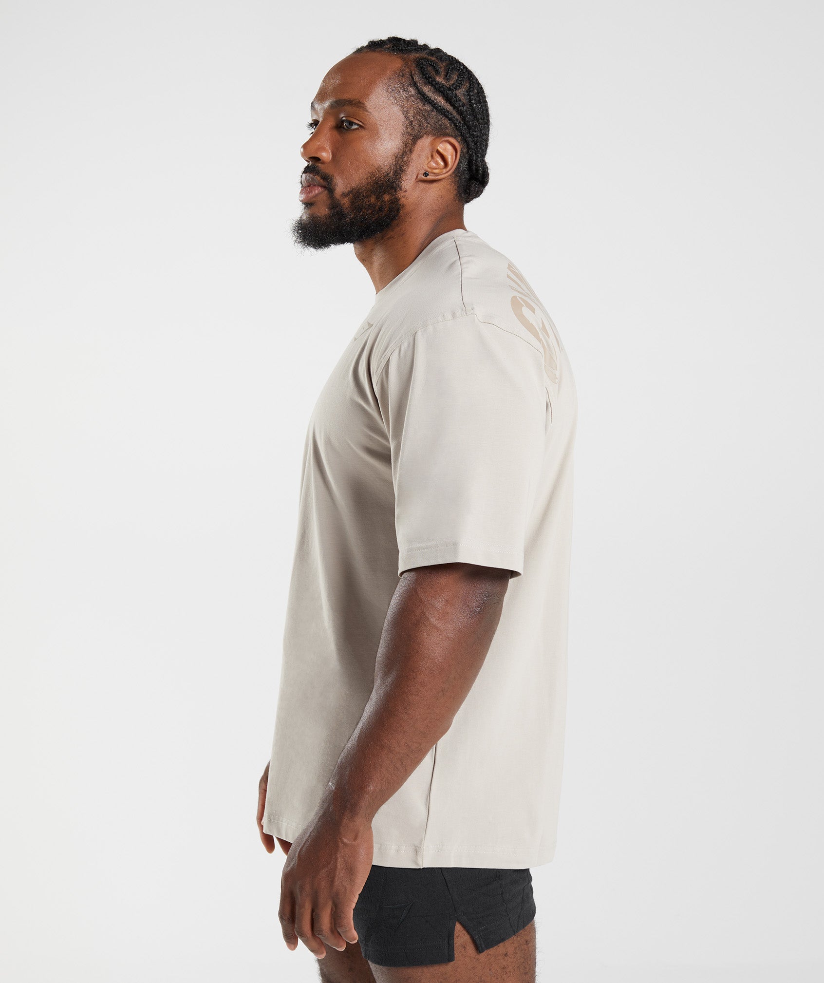 Power T-Shirt in Pebble Grey - view 3