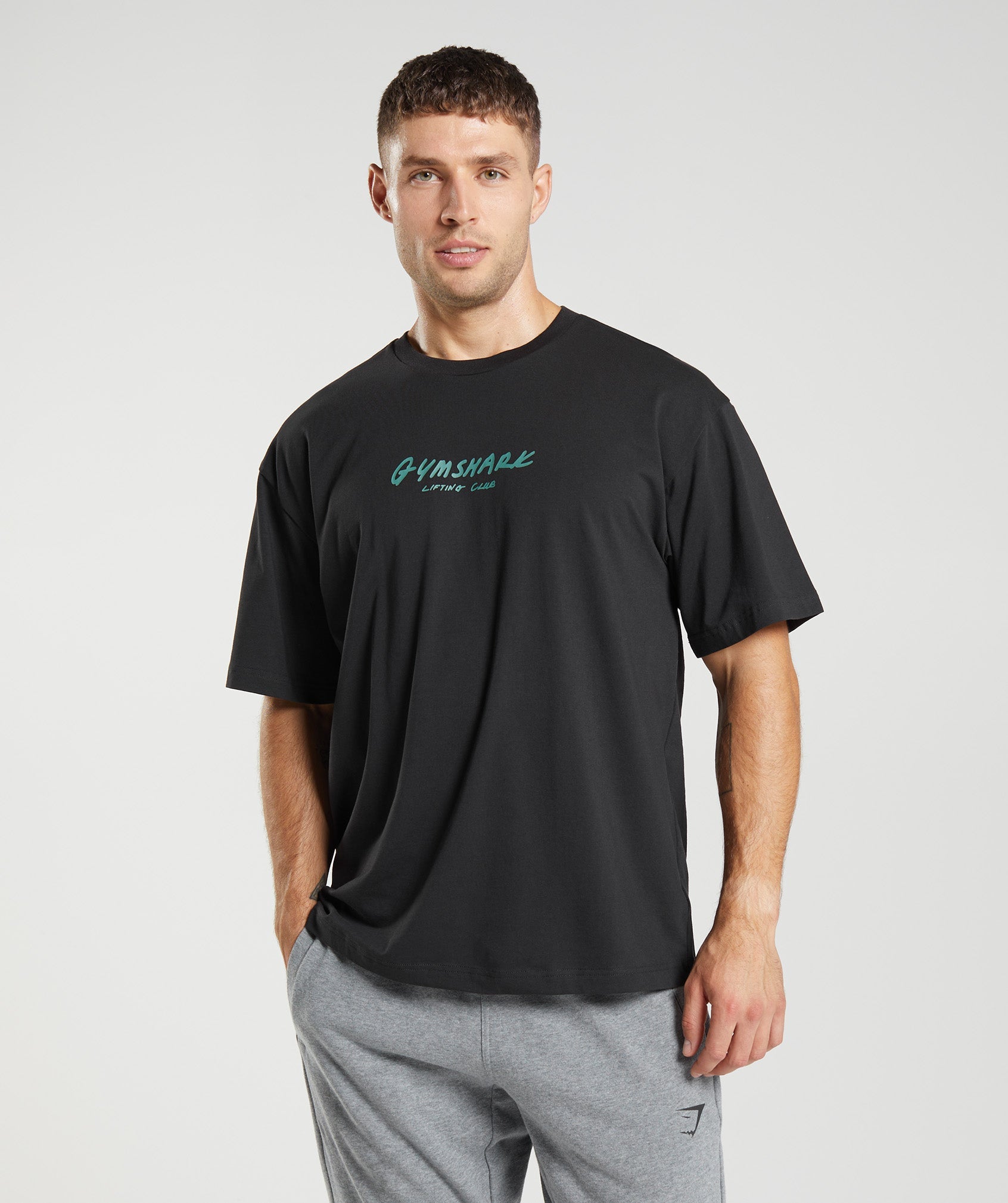 Prepare For Tomorrow Photo Oversized T-Shirt in Black - view 1