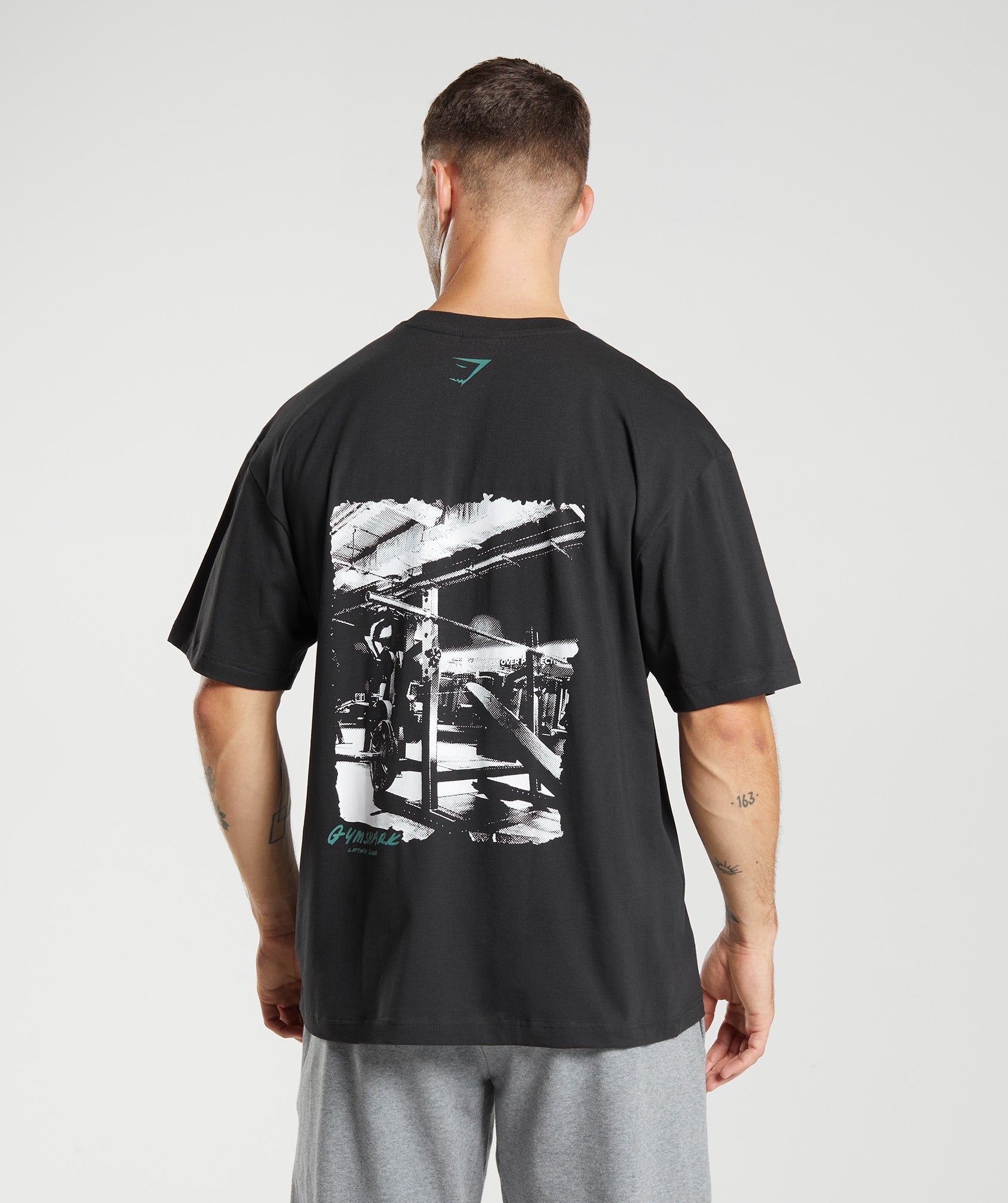 Prepare For Tomorrow Photo Oversized T-Shirt in Black - view 2