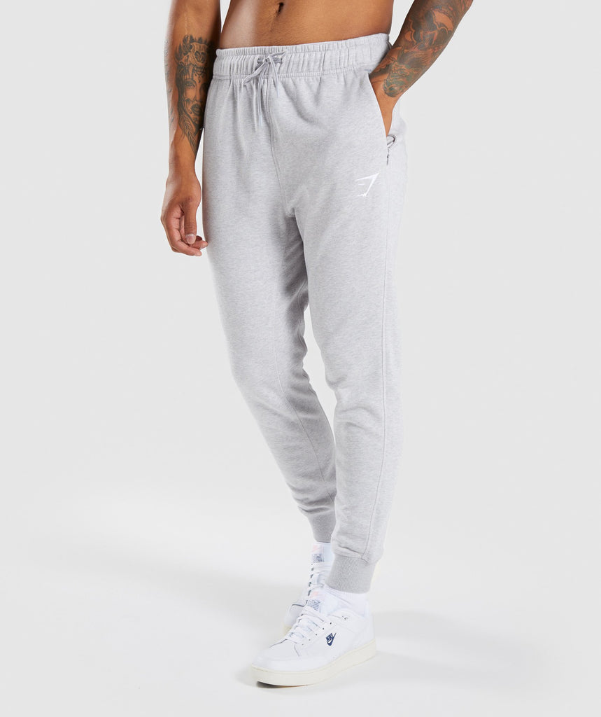 Gymshark Principle Bottoms - Light Grey Marl 1