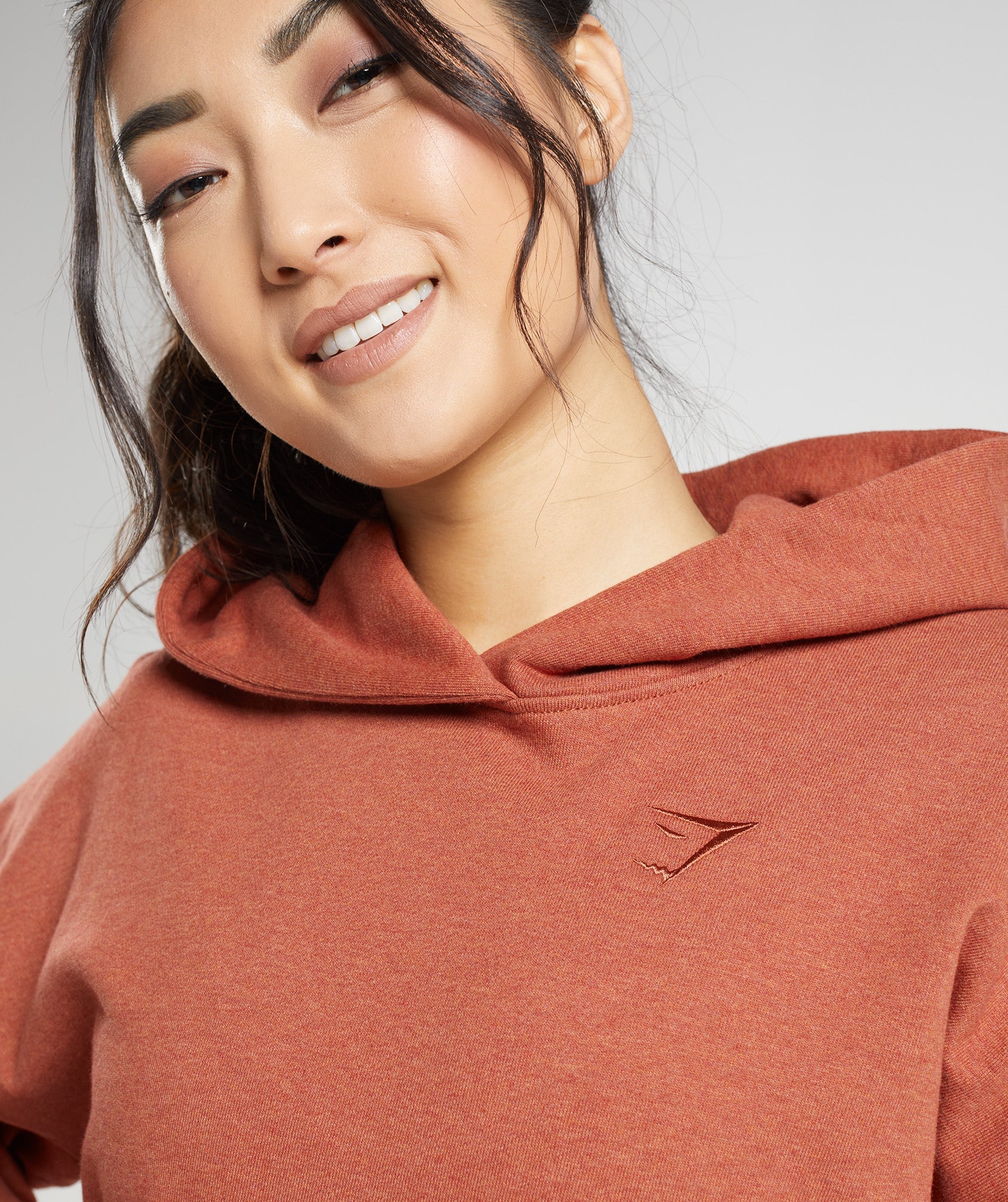 Rest Day Sweats Hoodie in Cinnamon Brown Marl - view 5