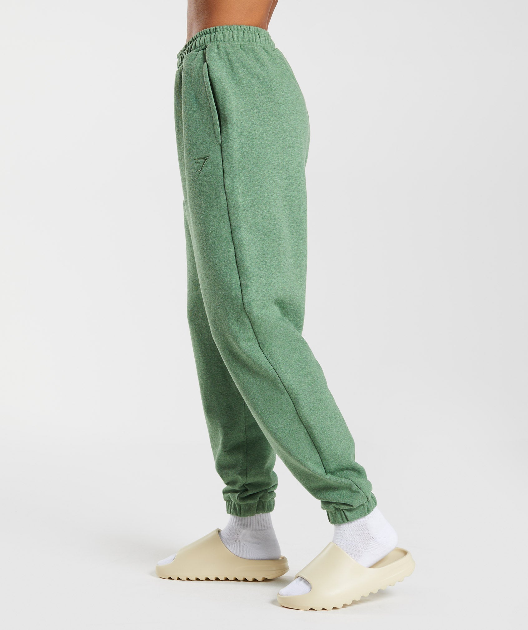 Rest Day Sweats Joggers in Crocodile Green Marl - view 2