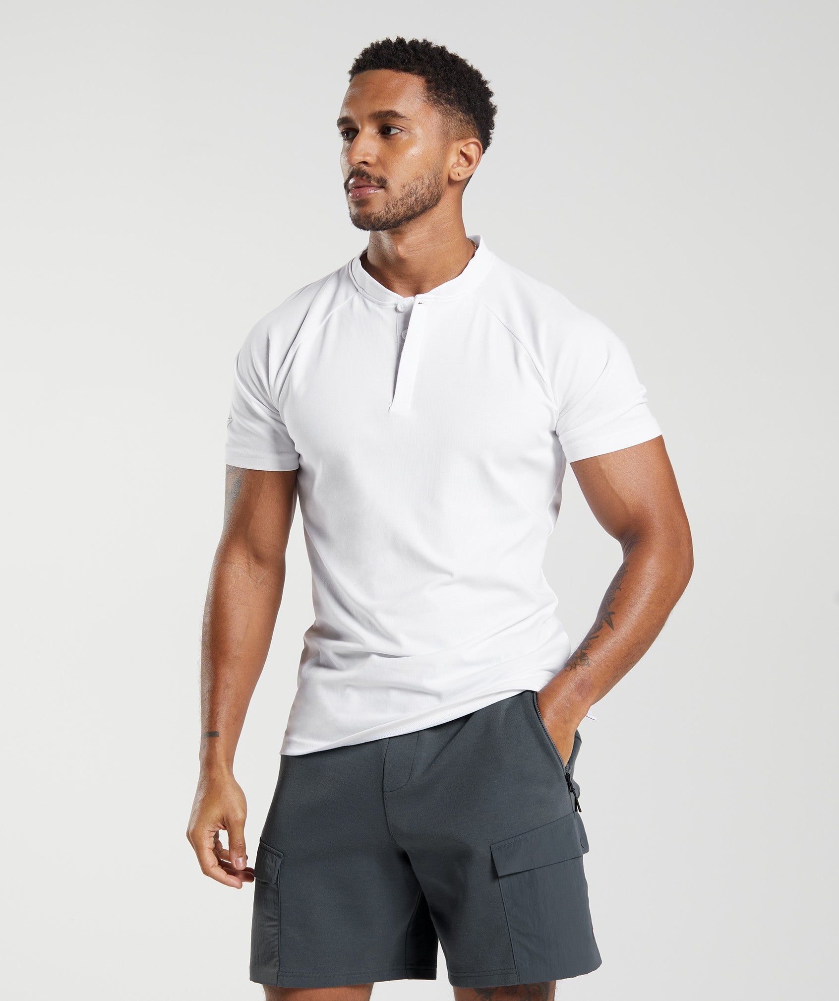 Rest Day Commute Polo Shirt in White - view 1