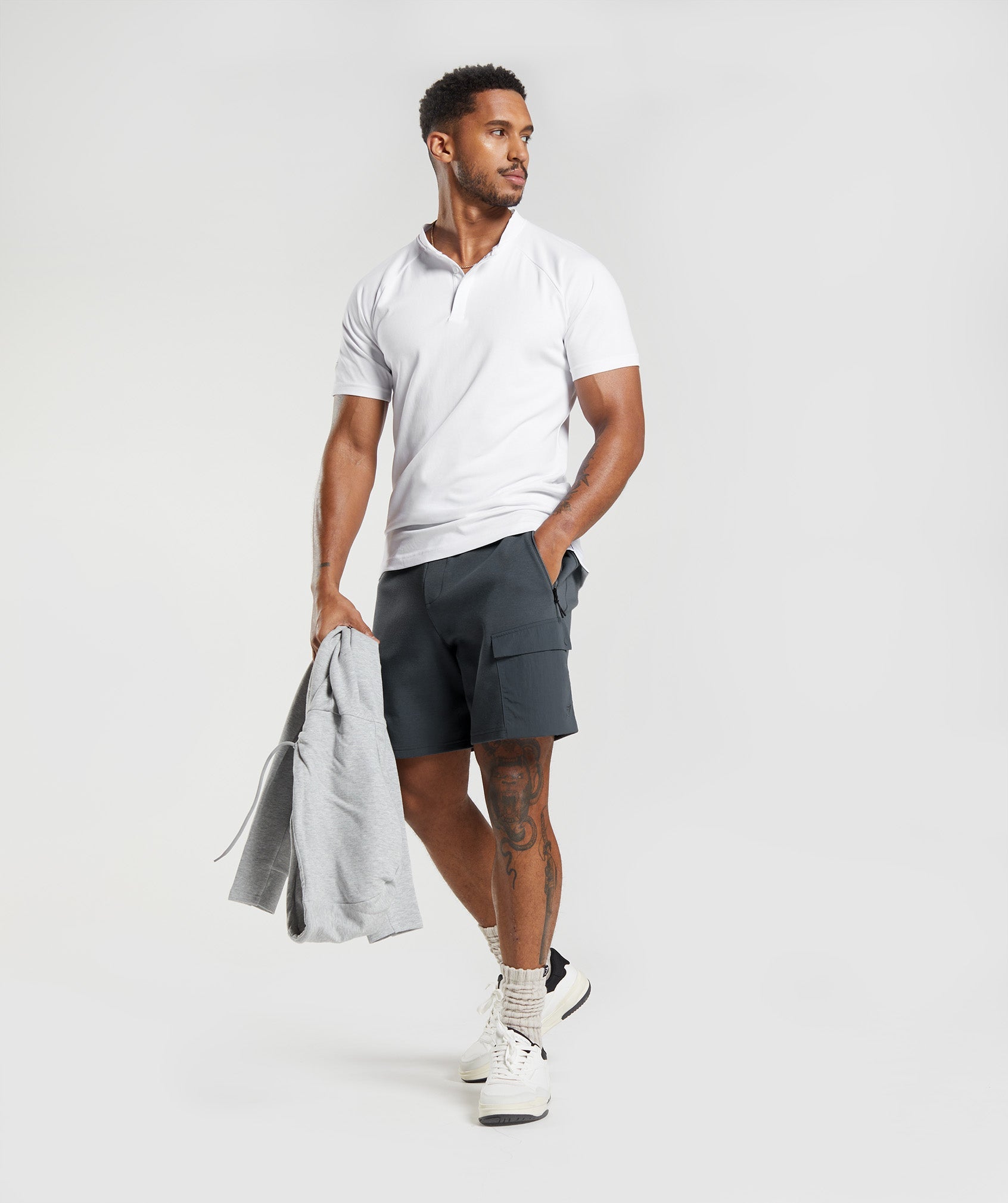 Rest Day Commute Polo Shirt in White - view 4