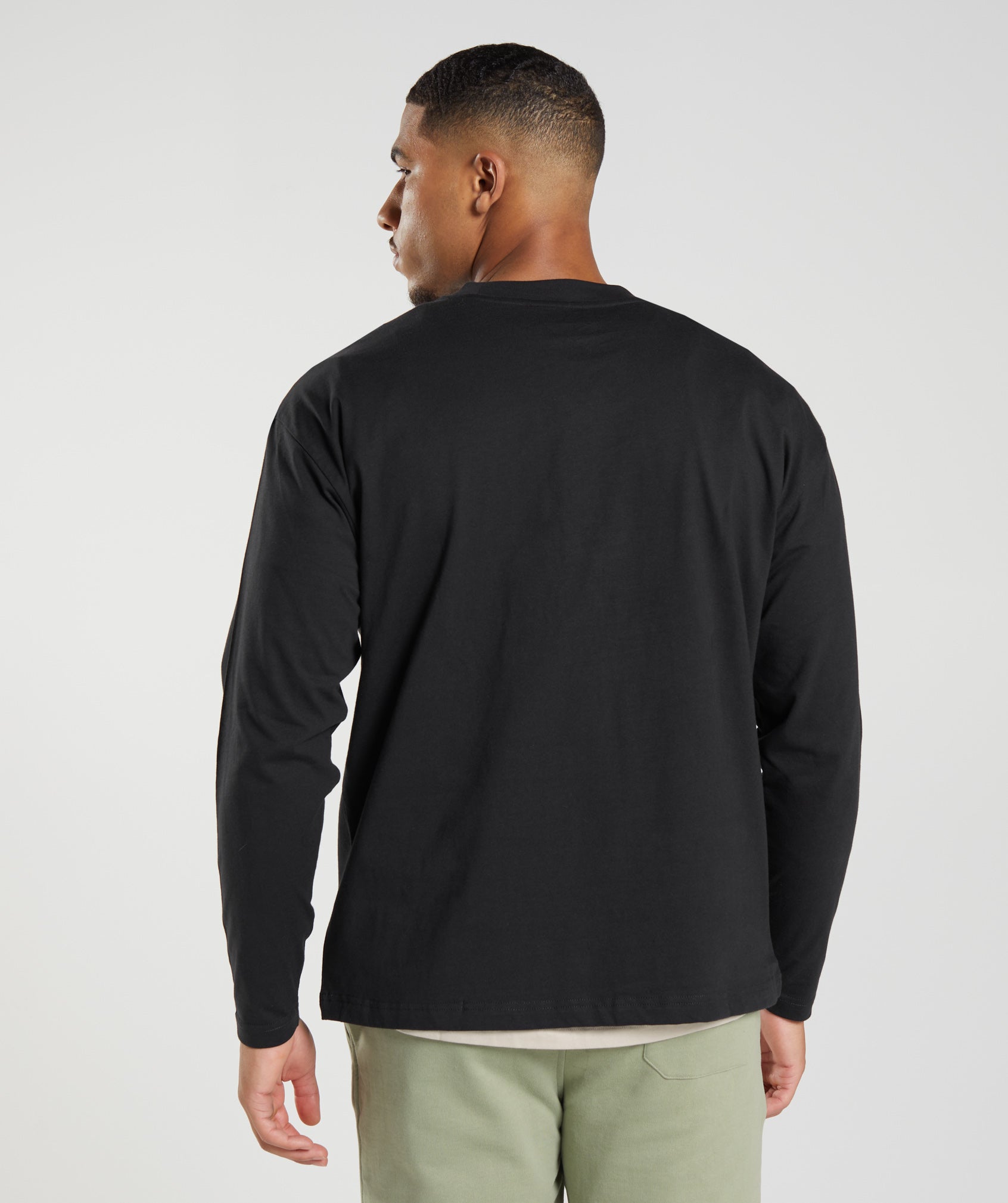 Rest Day Sweats Long Sleeve T-Shirt in Black - view 3
