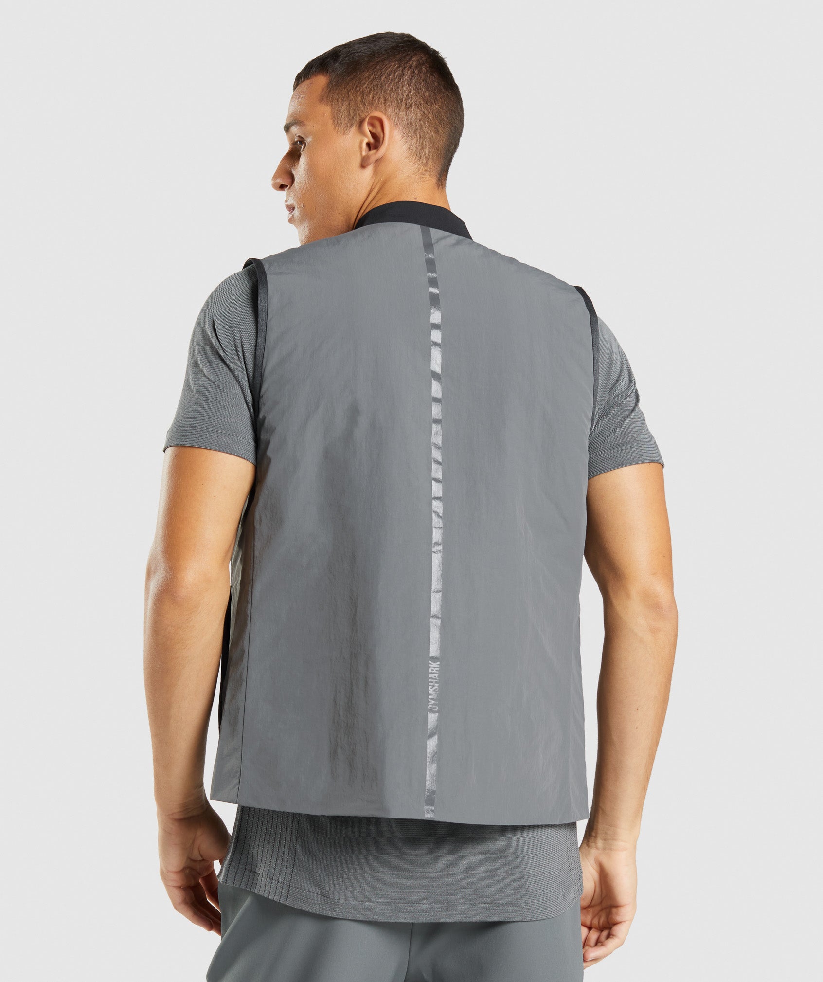 Retake Reversible Vest in Charcoal/Black