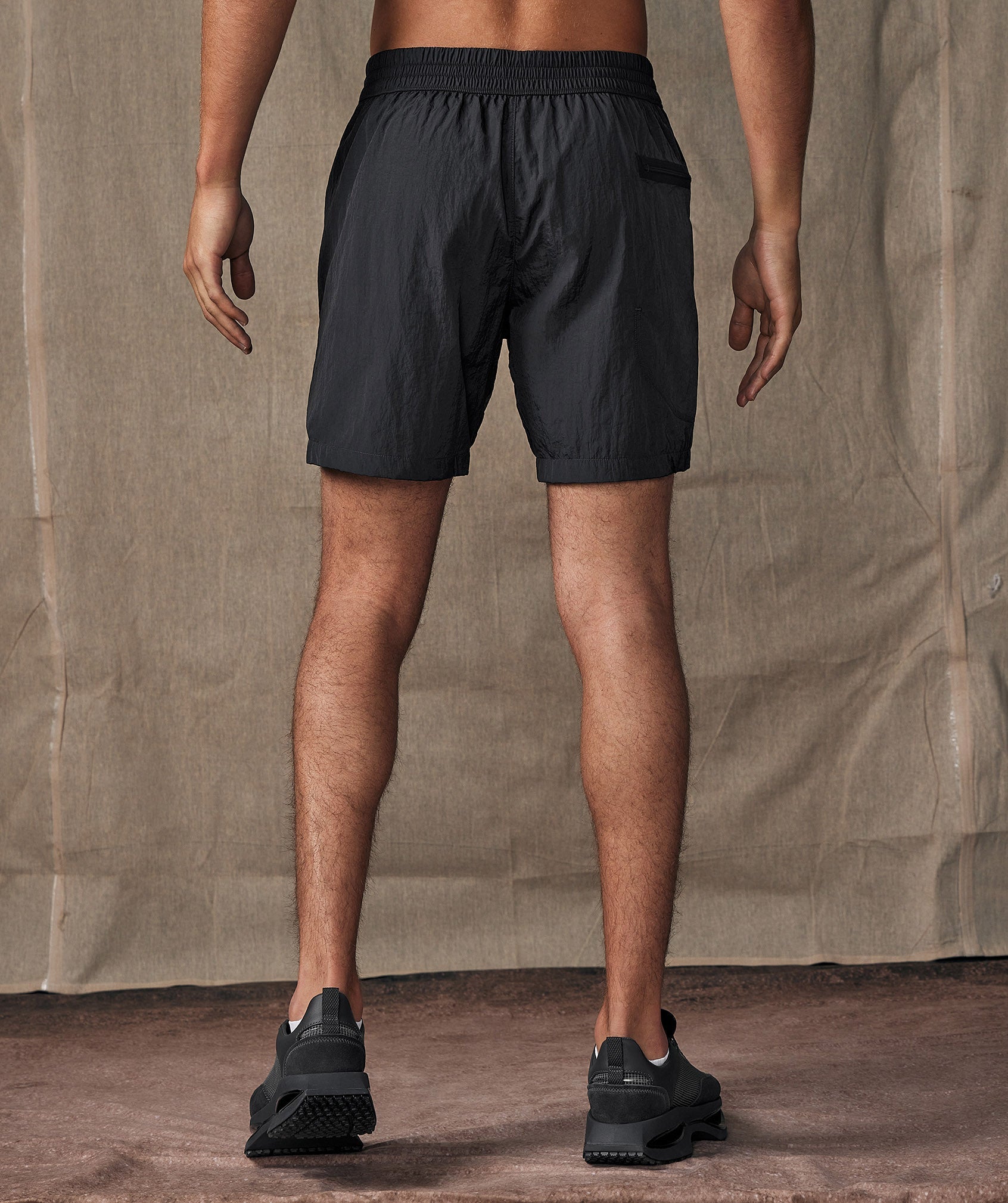 Retake Woven Shorts in Onyx Grey