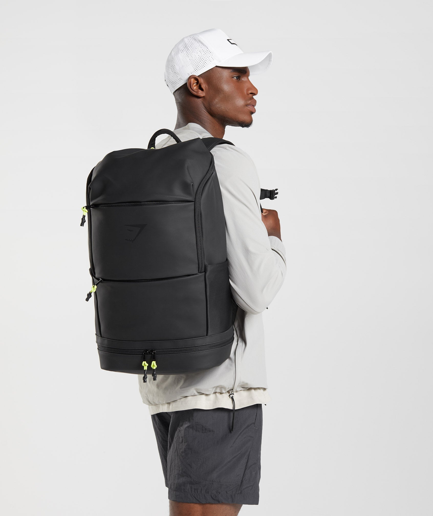 Sleek Backpack in Black/Reactive Green - view 5