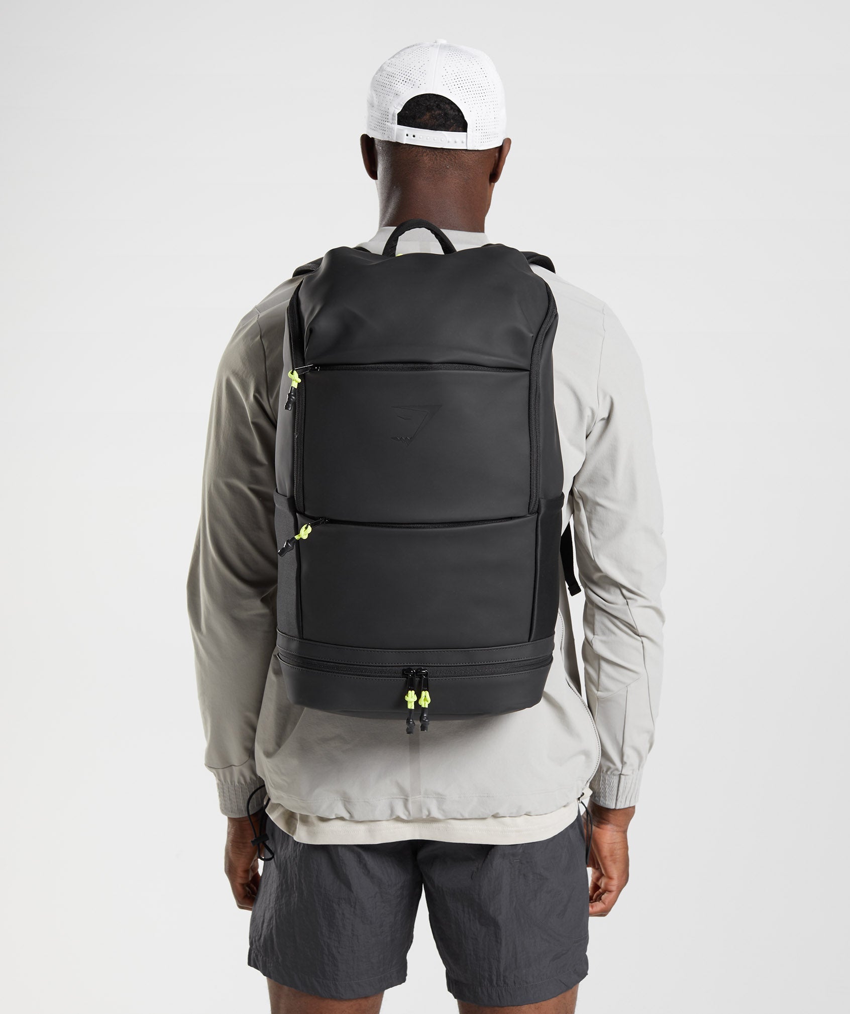 Sleek Backpack in Black/Reactive Green - view 6