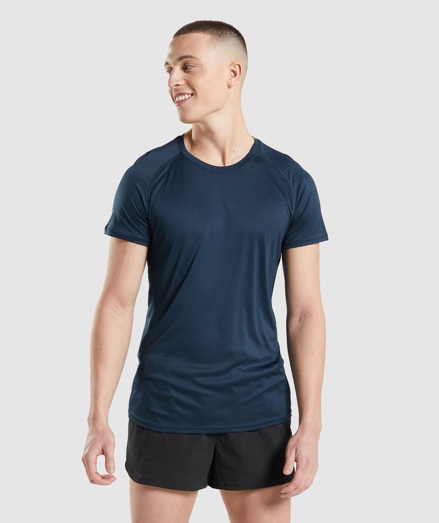 Gymshark Speed Evolve T-Shirt - Navy | Gymshark