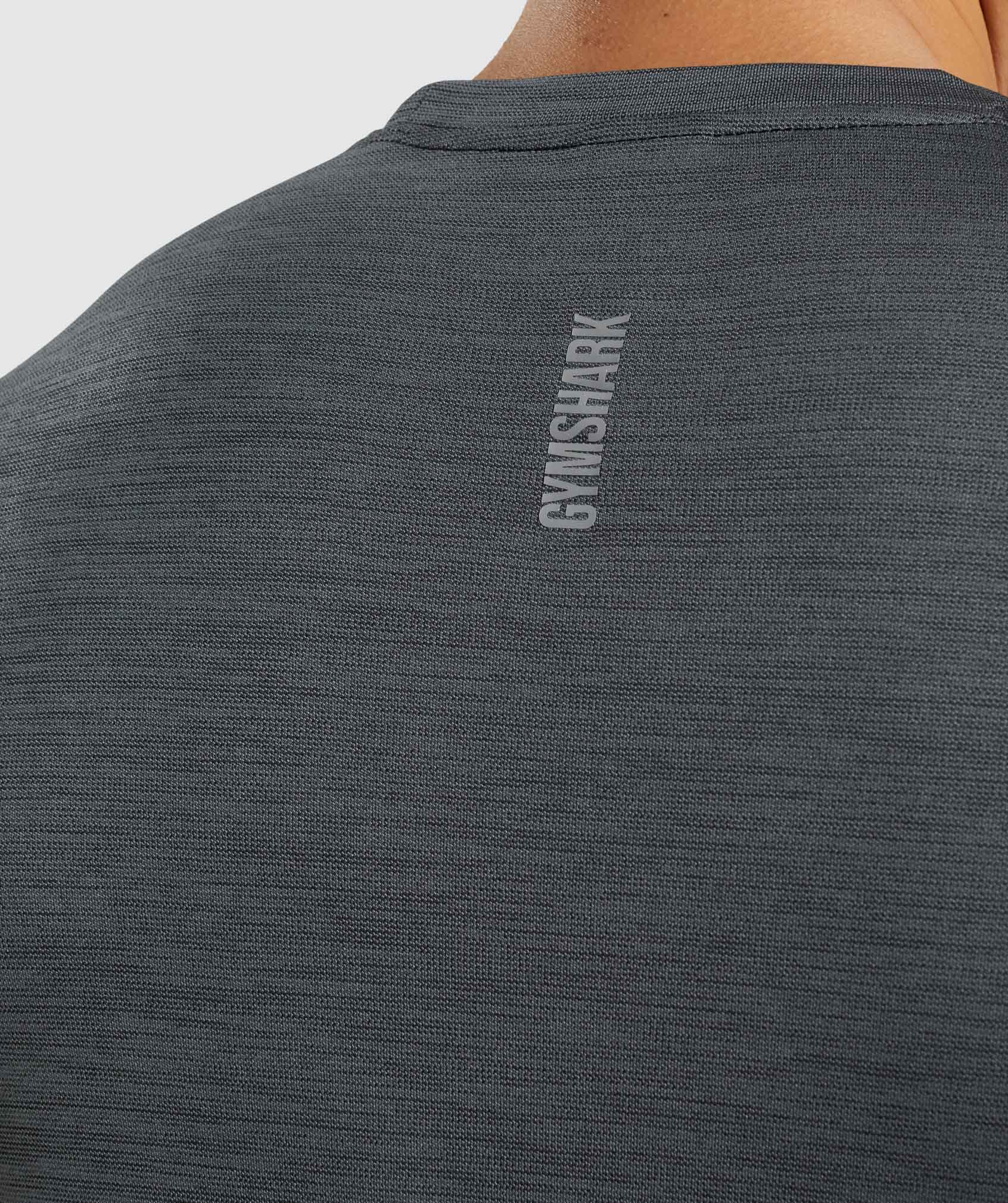 Speed T-Shirt in Black/Charcoal Marl - view 6