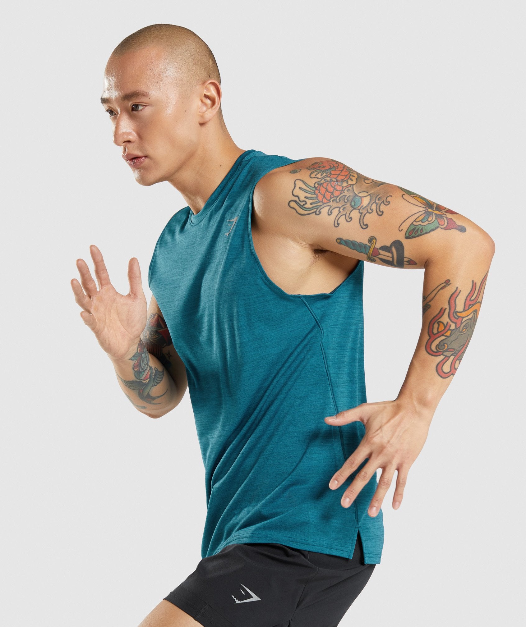 Speed Tank in Teal/Teal Marl - view 4