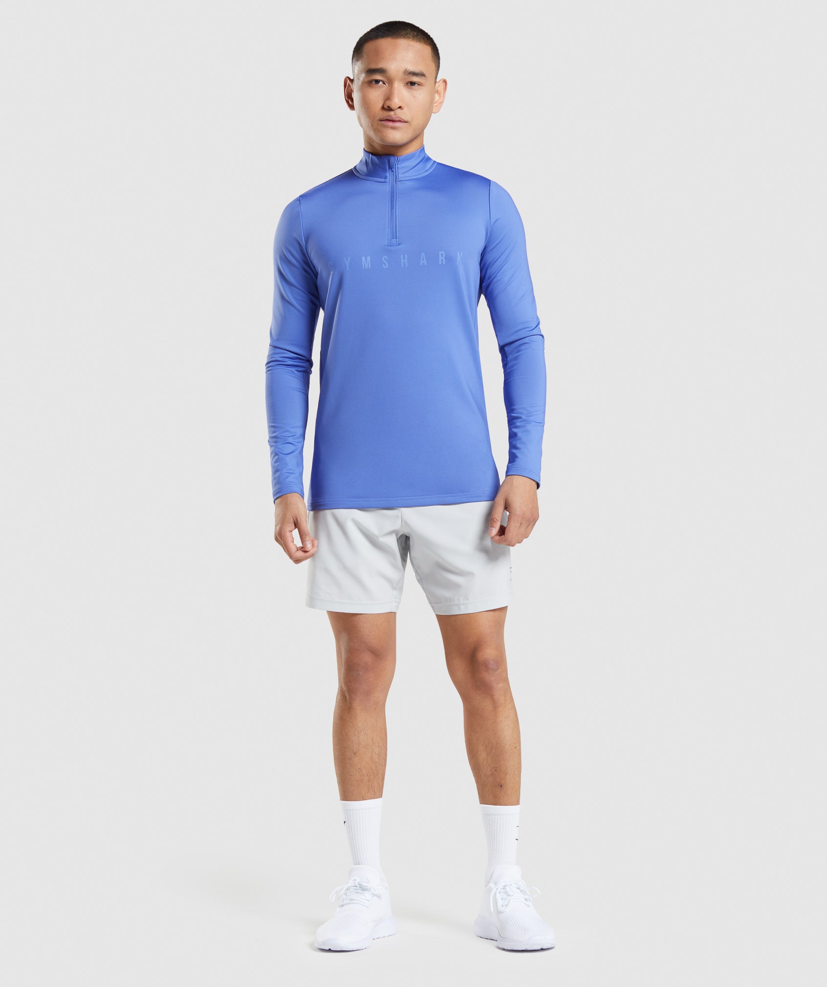 Sport Stripe 1/4 Zip in Court Blue - view 4