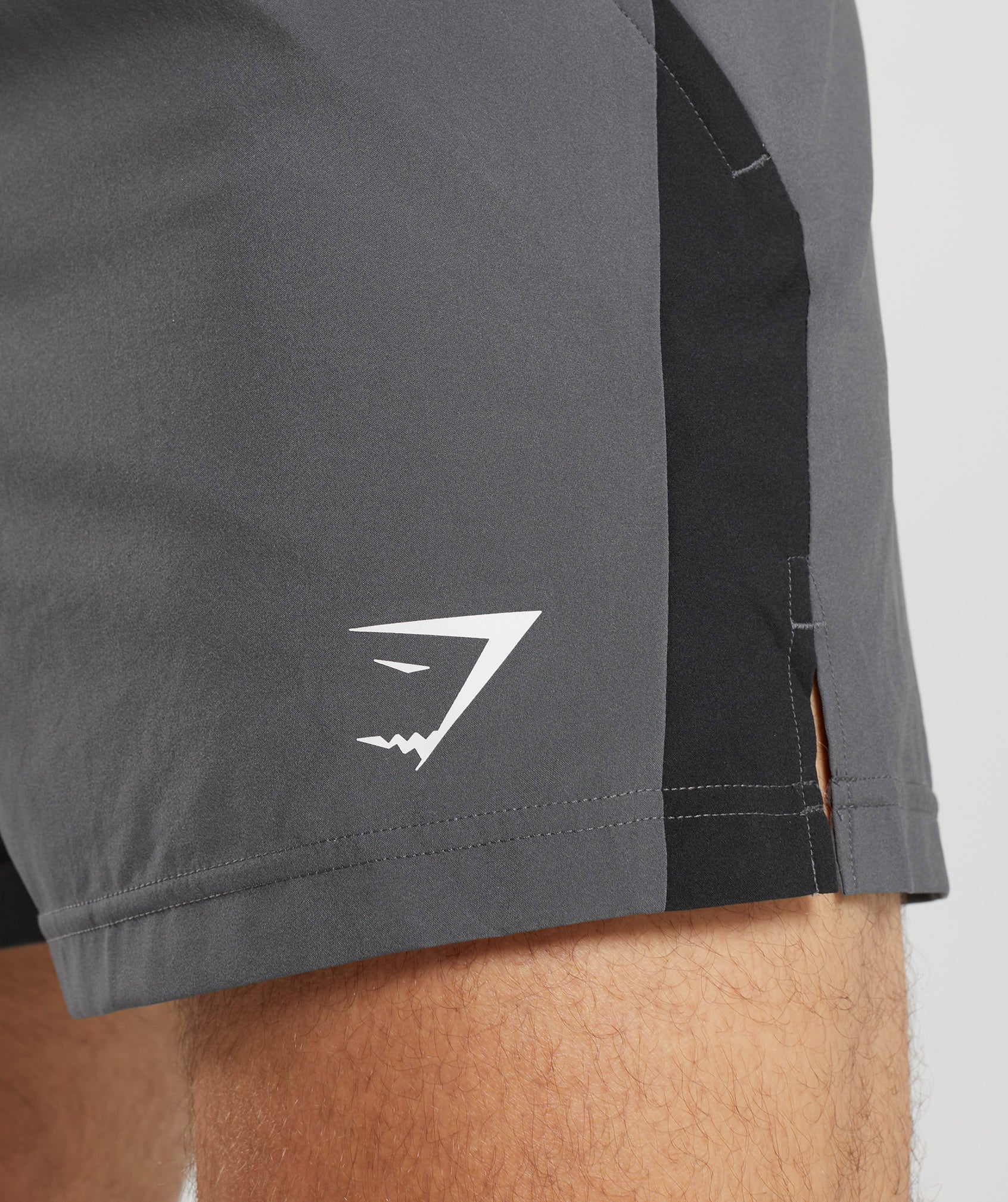 Gymshark Sport 5 2 In 1 Shorts - Black/Silhouette Grey