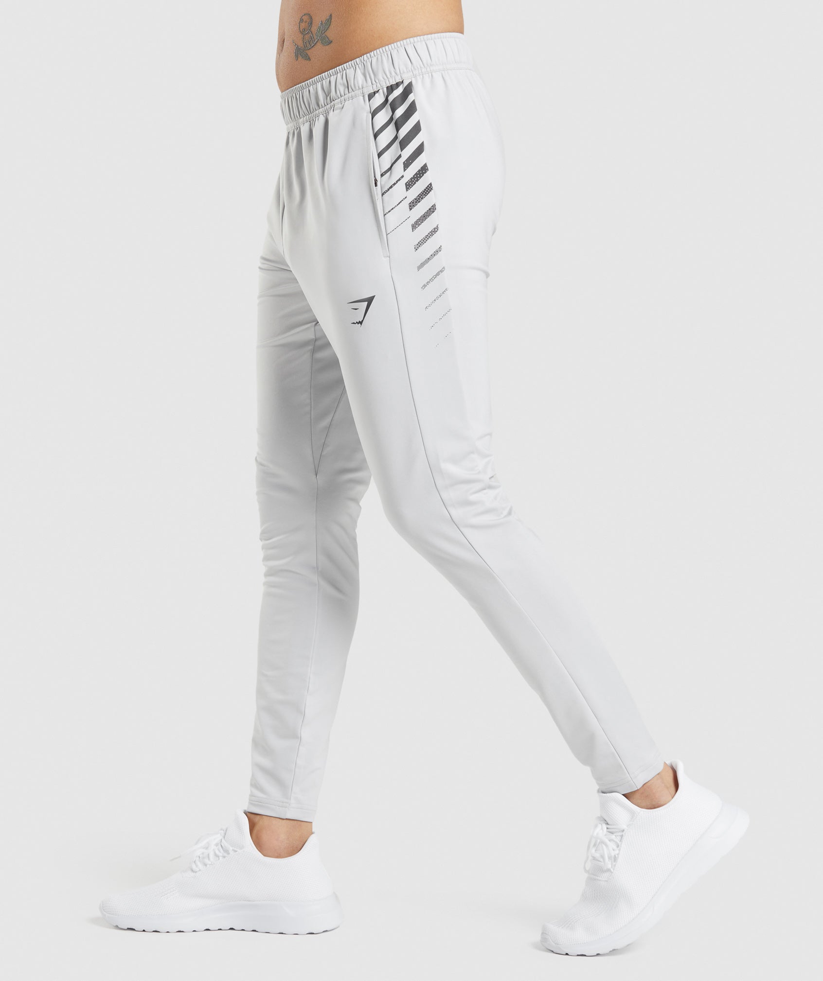 Sport Stripe Joggers in Light Grey - view 3